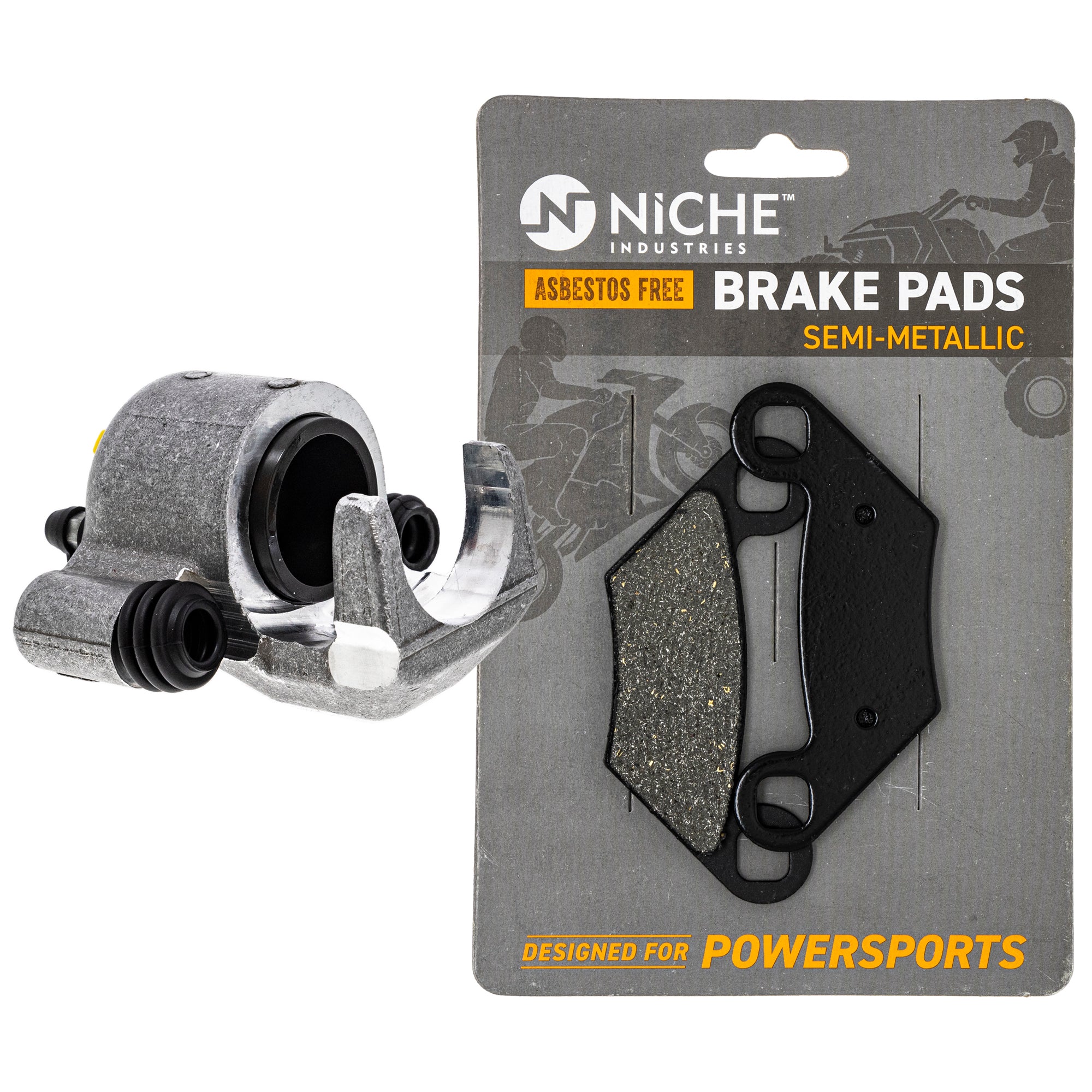 Right Brake Caliper & Pad Kit for Polaris GEM Sportsman Scrambler 2203628 2204088 2205606 NICHE MK1001098