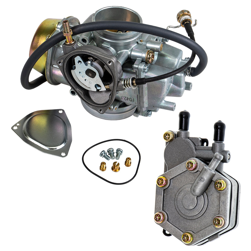 Carburetor and Fuel Pump Kit for Polaris Trail Sportsman Scrambler Predator 3131574 NICHE MK1001131