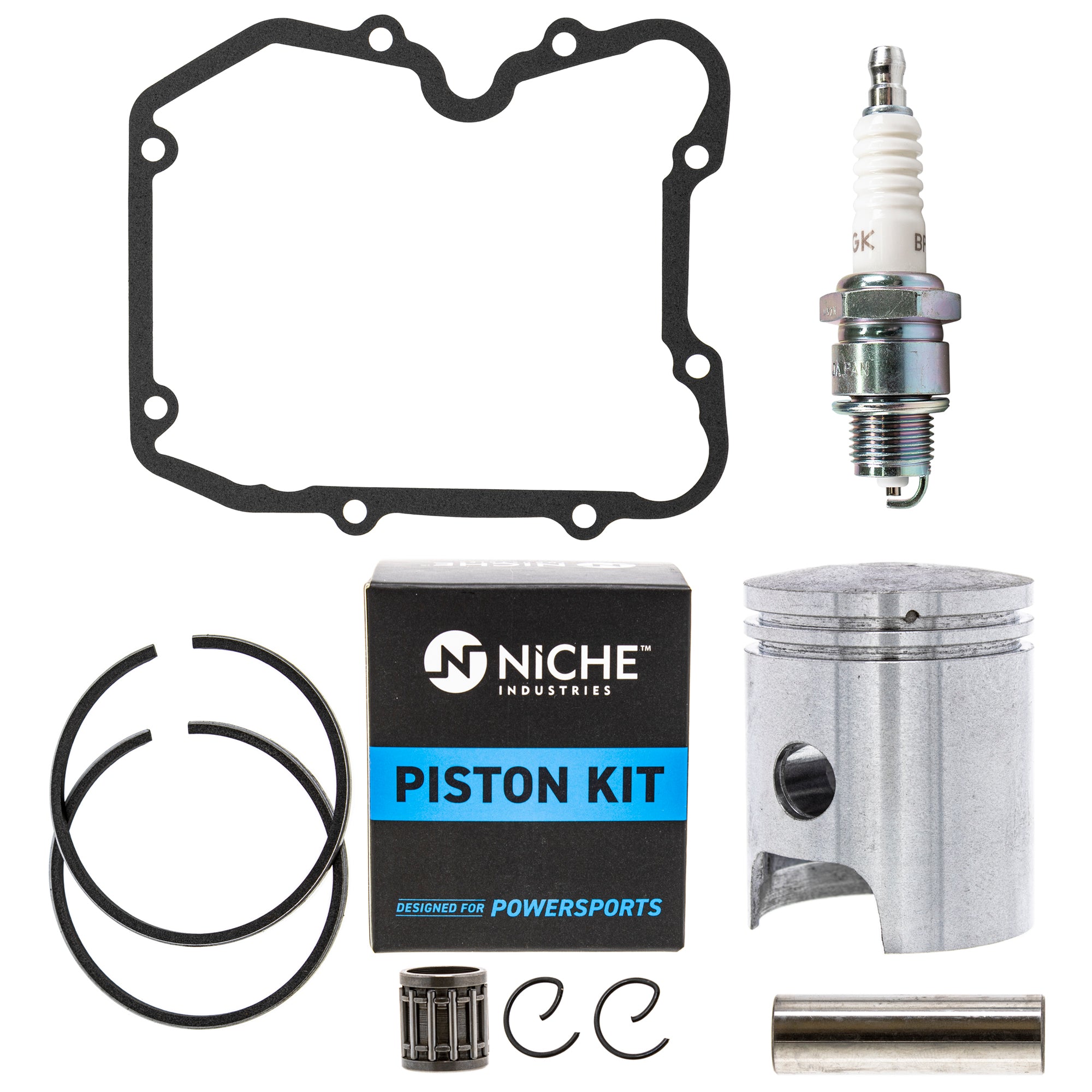 Gasket Piston Rings Spark Plug Kit for Yamaha PW80 4AW-11351-00-00 3E5-11636-00-00 NICHE MK1001135