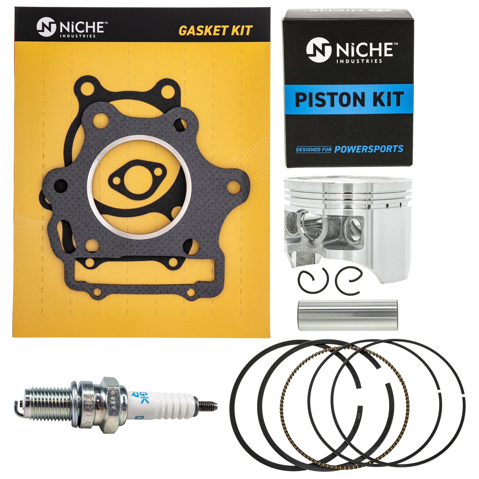 Bore Gasket Piston Spark Plug Kit for zOTHER Honda TRX300 SporTrax 13105-HM3-670 NICHE MK1001161