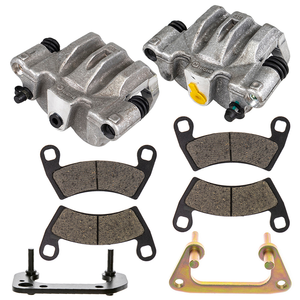 Front Brake Calipers & Pads Set for zOTHER Polaris ACE 1912027 1912026 1911762 1911428 NICHE MK1001250
