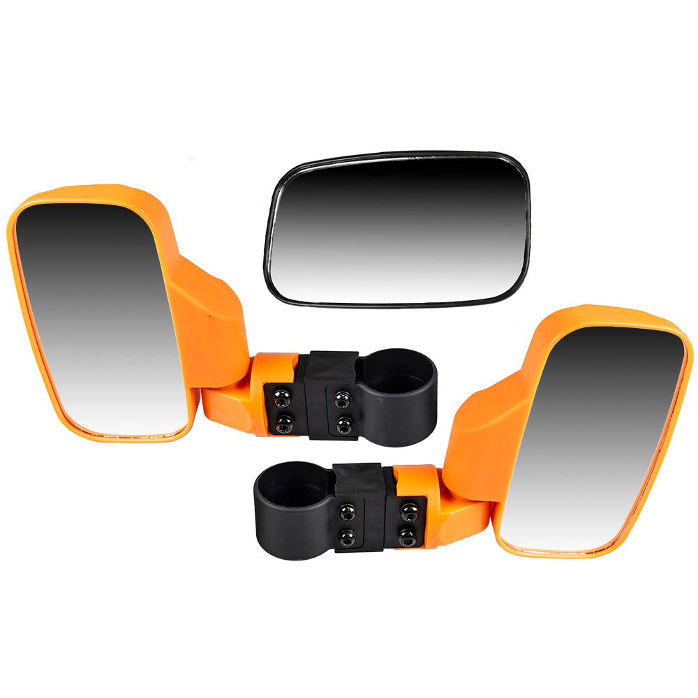 Orange Break Away Side&Rear View Mirror for zOTHER Viking RZR Rhino K-MIR-0020 K-MIR-0009 NICHE MK1002349