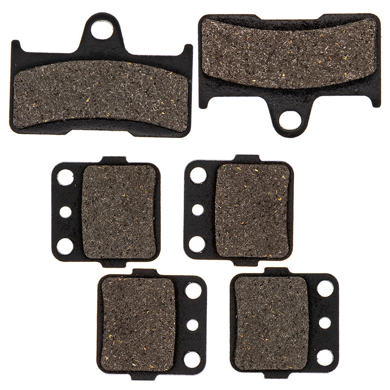 Semi-Metallic Brake Pads Kit Front/Rear for zOTHER Yamaha Grizzly 4WV-W0045-00-00 NICHE MK1001507