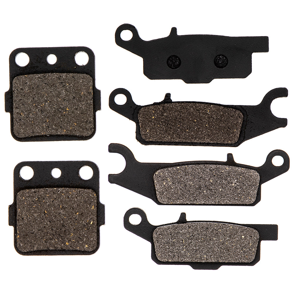 Semi-Metallic Brake Pads Kit Front/Rear for Yamaha Raptor Grizzly 4D3-W0046-50-00 NICHE MK1001528