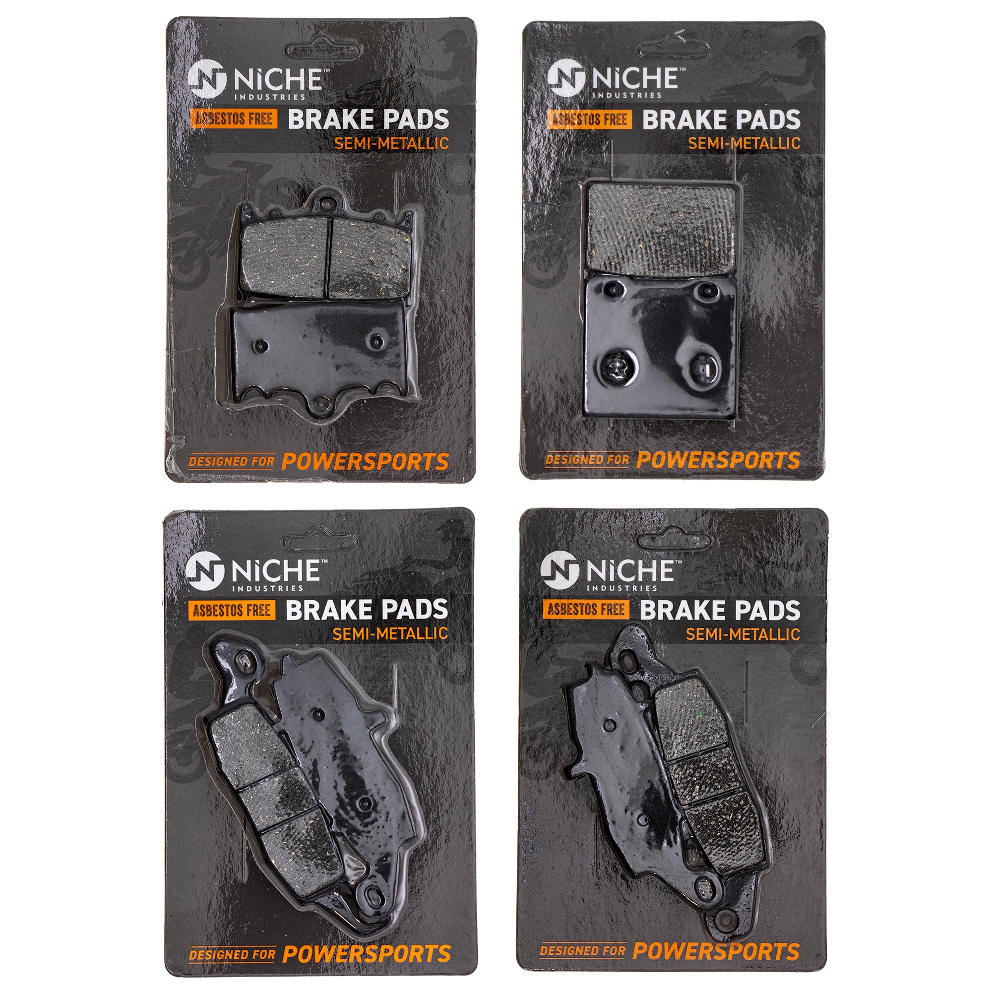 Semi-Metallic Brake Pad Set Front/Rear for zOTHER Suzuki Kawasaki Intruder Gladius NICHE MK1002519