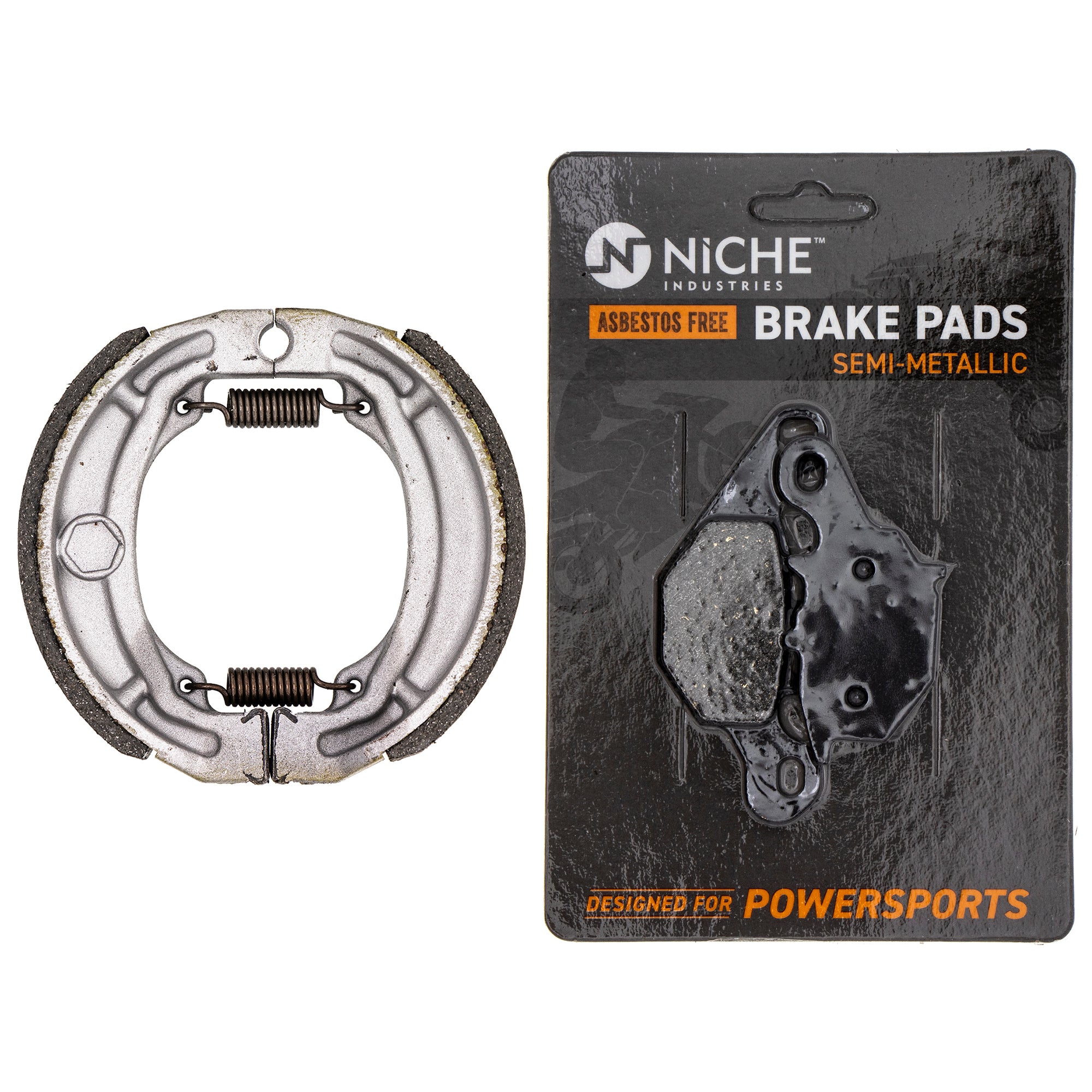 Full Semi-Metallic brake Pad & Shoe Set for Suzuki DRZ125 54401-43840 59301-20870 NICHE MK1002796