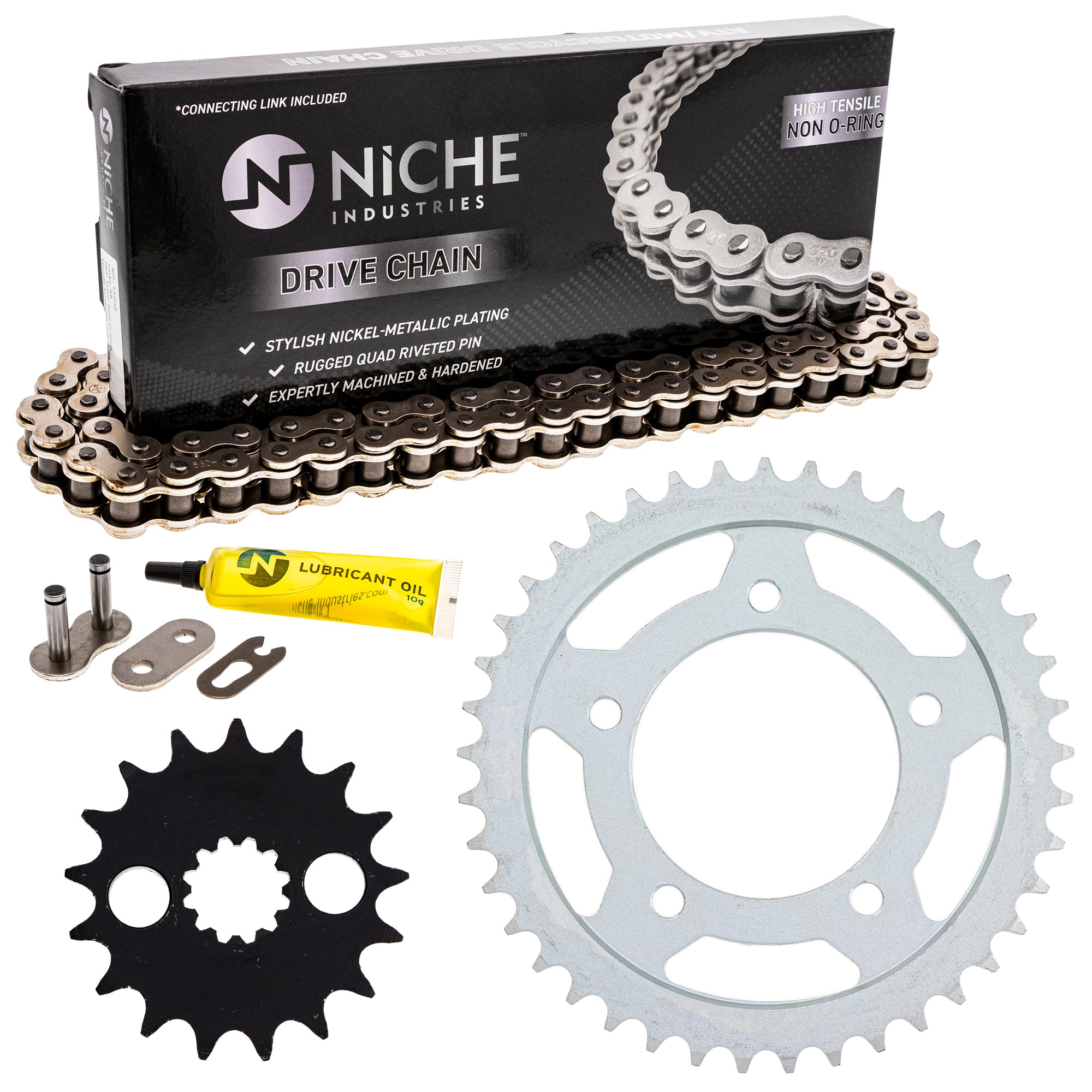 Drive Sprockets & Chain Kit for zOTHER Ninja 519-KCS0428K-K001 NICHE MK1003956