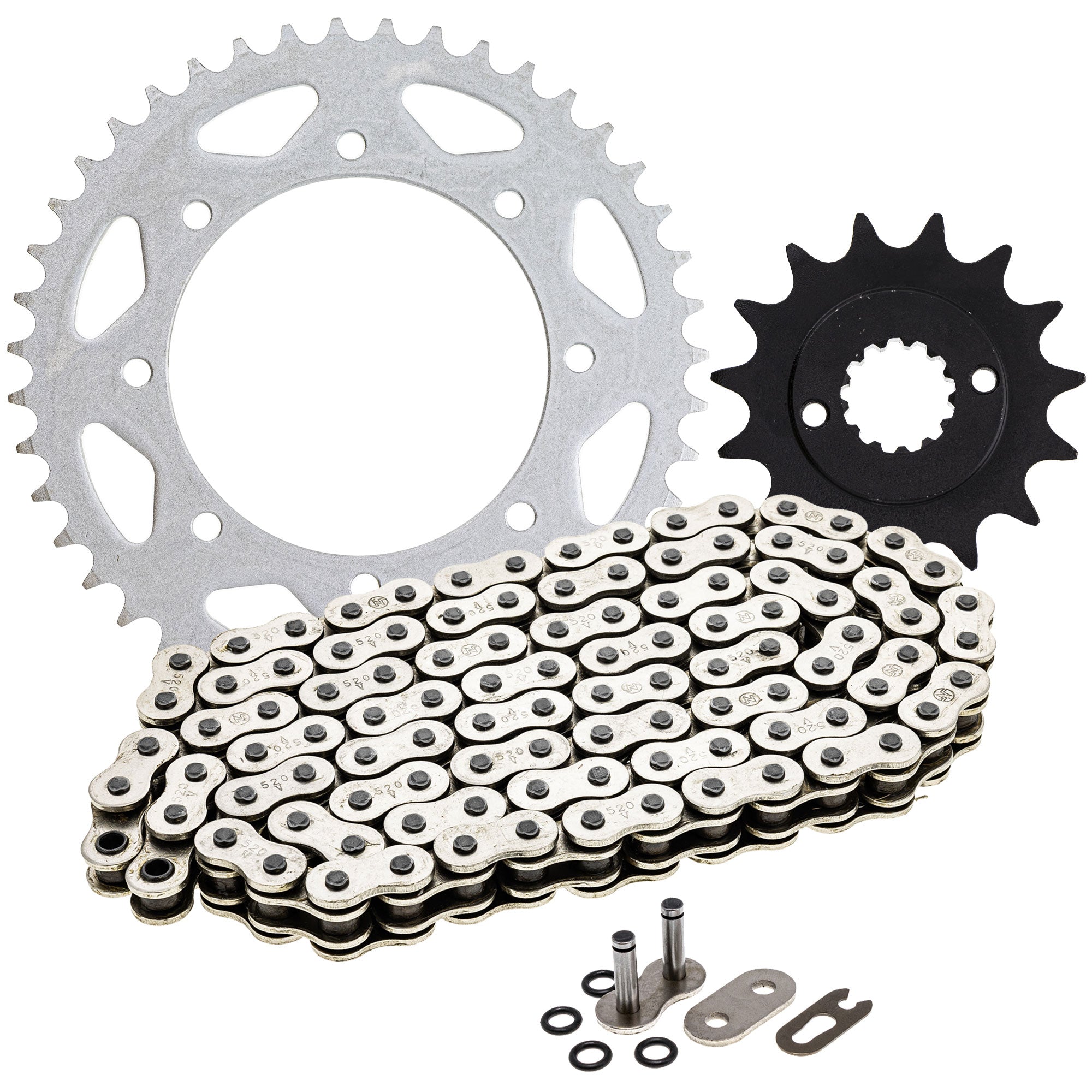 Drive Sprockets & Chain Kit for Kawasaki CR500R CR250R 13144-1253 42041-1260 92057-1367 NICHE MK1004274