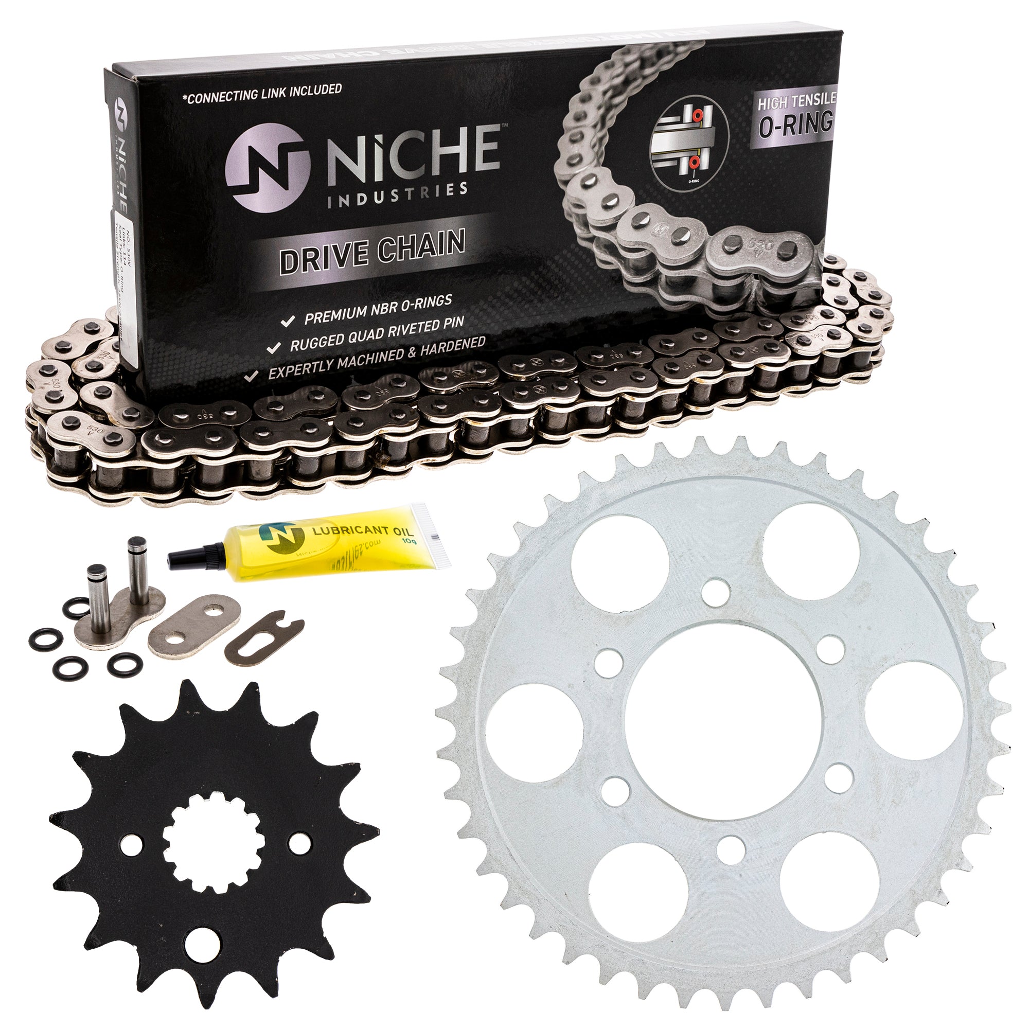 Drive Sprockets & Chain Kit for zOTHER Yamaha Suzuki JT Sprocket RF900RV 519-KCS0814K-K001 NICHE MK1004342