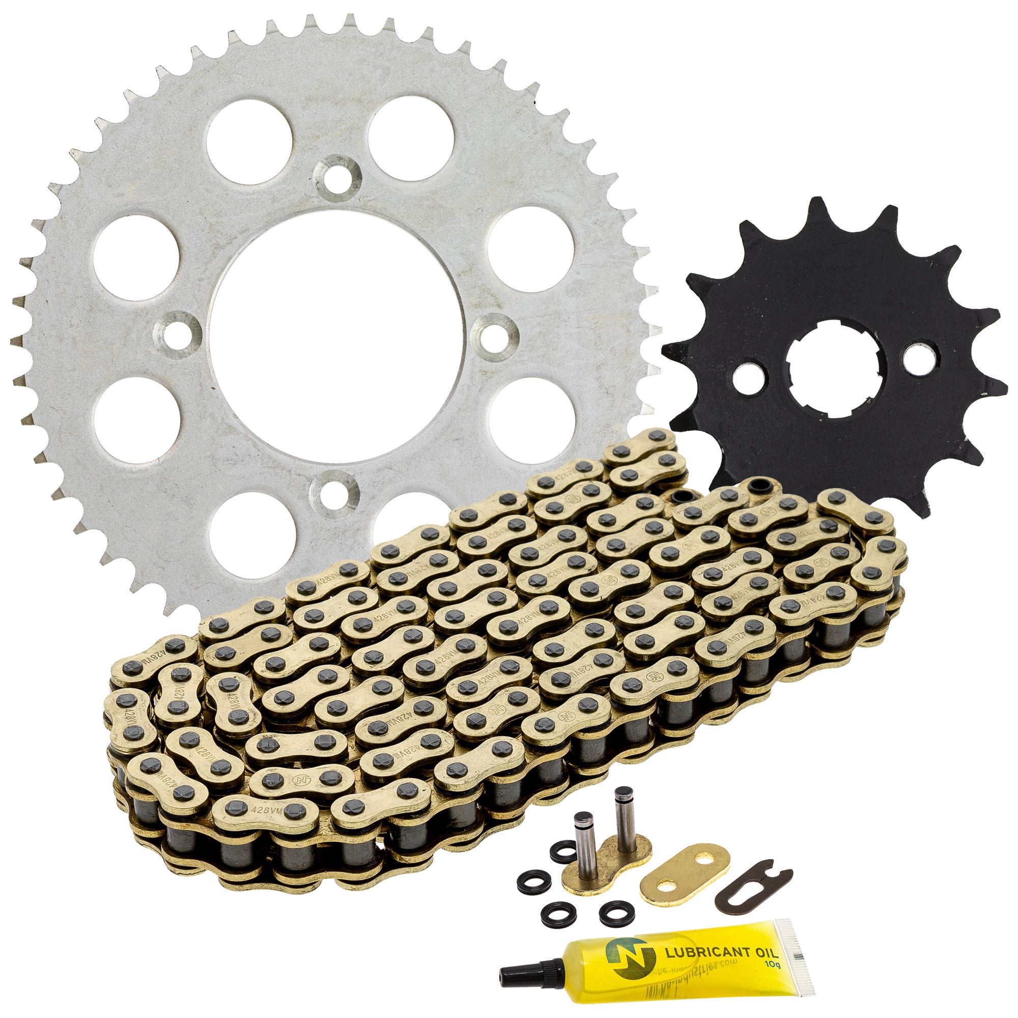 Drive Sprockets & Chain Kit for zOTHER Yamaha Honda XR100R CRF100F 41201-KN4-000 NICHE MK1004839