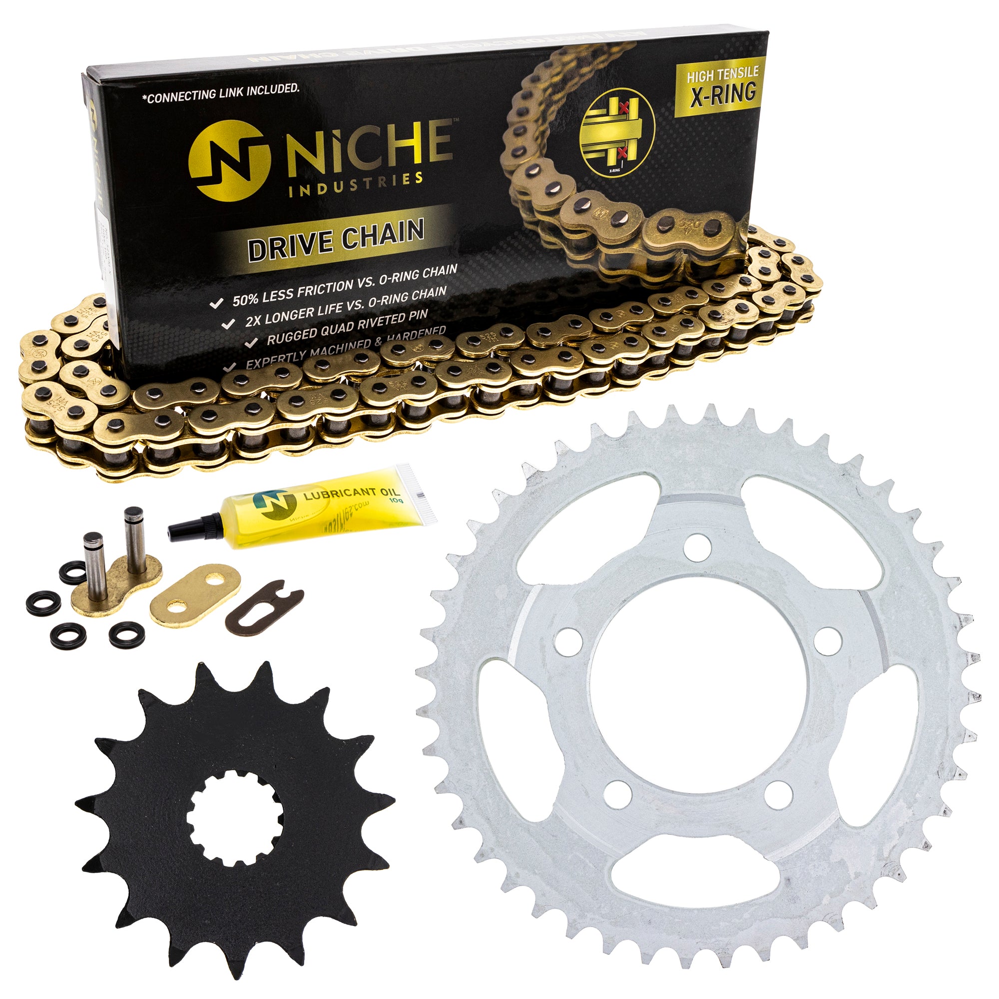 Drive Sprockets & Chain Kit for zOTHER Triumph Suzuki Kawasaki JT Sprocket SV650S SV650 NICHE MK1004898