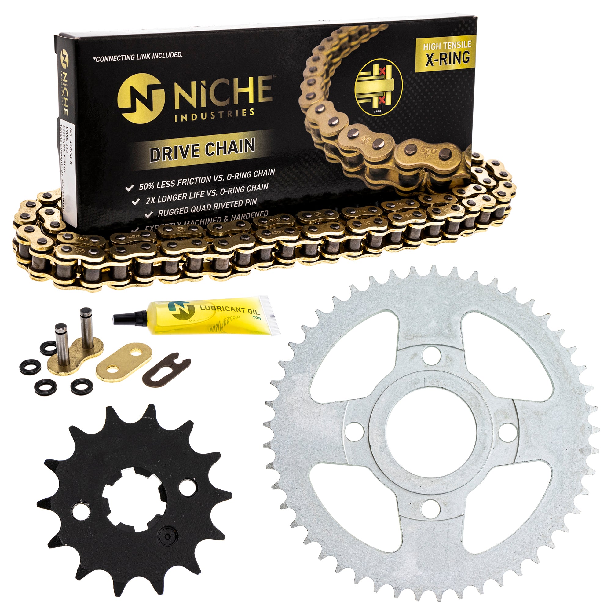 Drive Sprockets & Chain Kit for zOTHER Suzuki JT Sprocket XL185S TW200 Trials Serow NICHE MK1004913