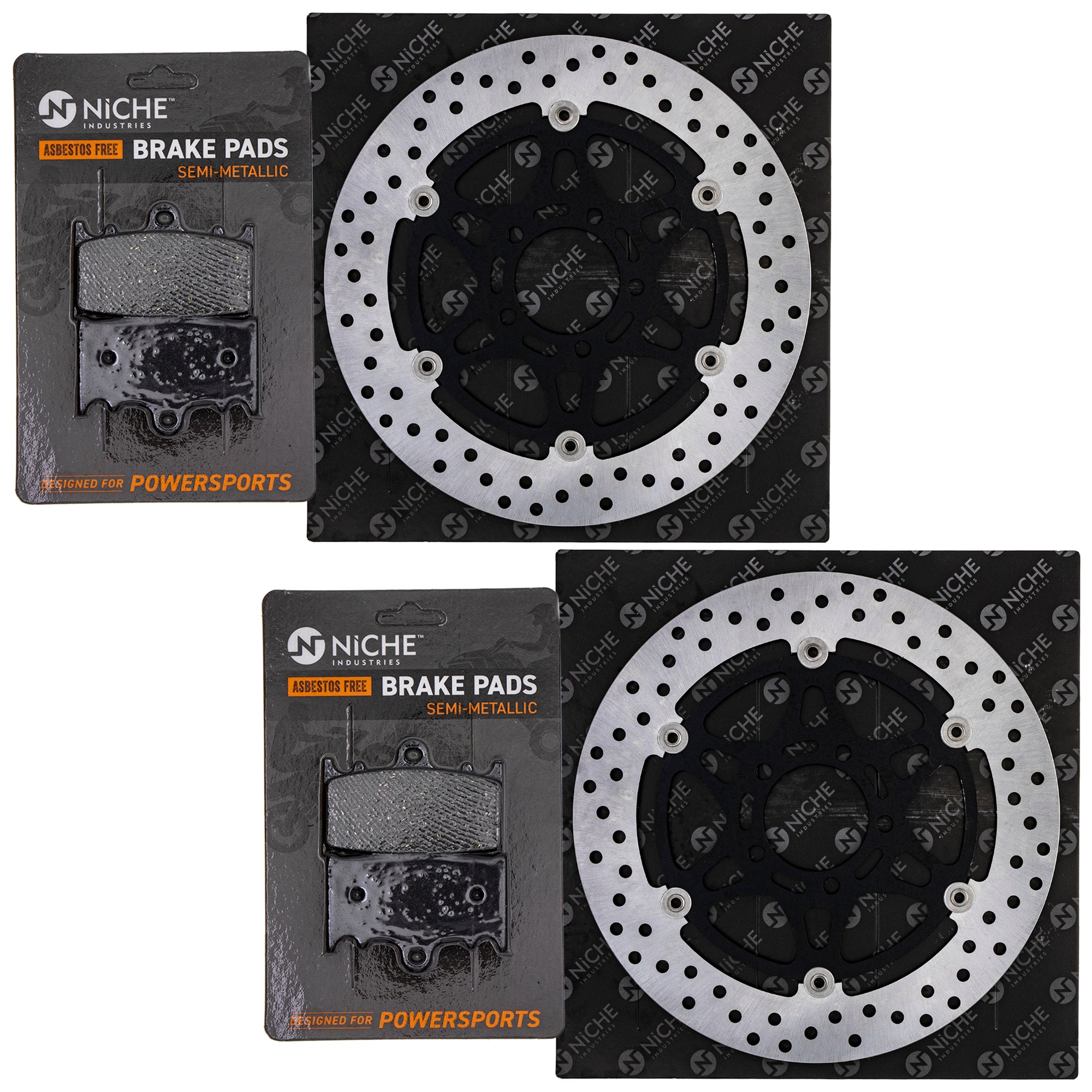 Front Brake Rotors and Pads Kit for zOTHER Arctic Cat Textron TL1000S GSXR750 GSXR600 NICHE MK1006543