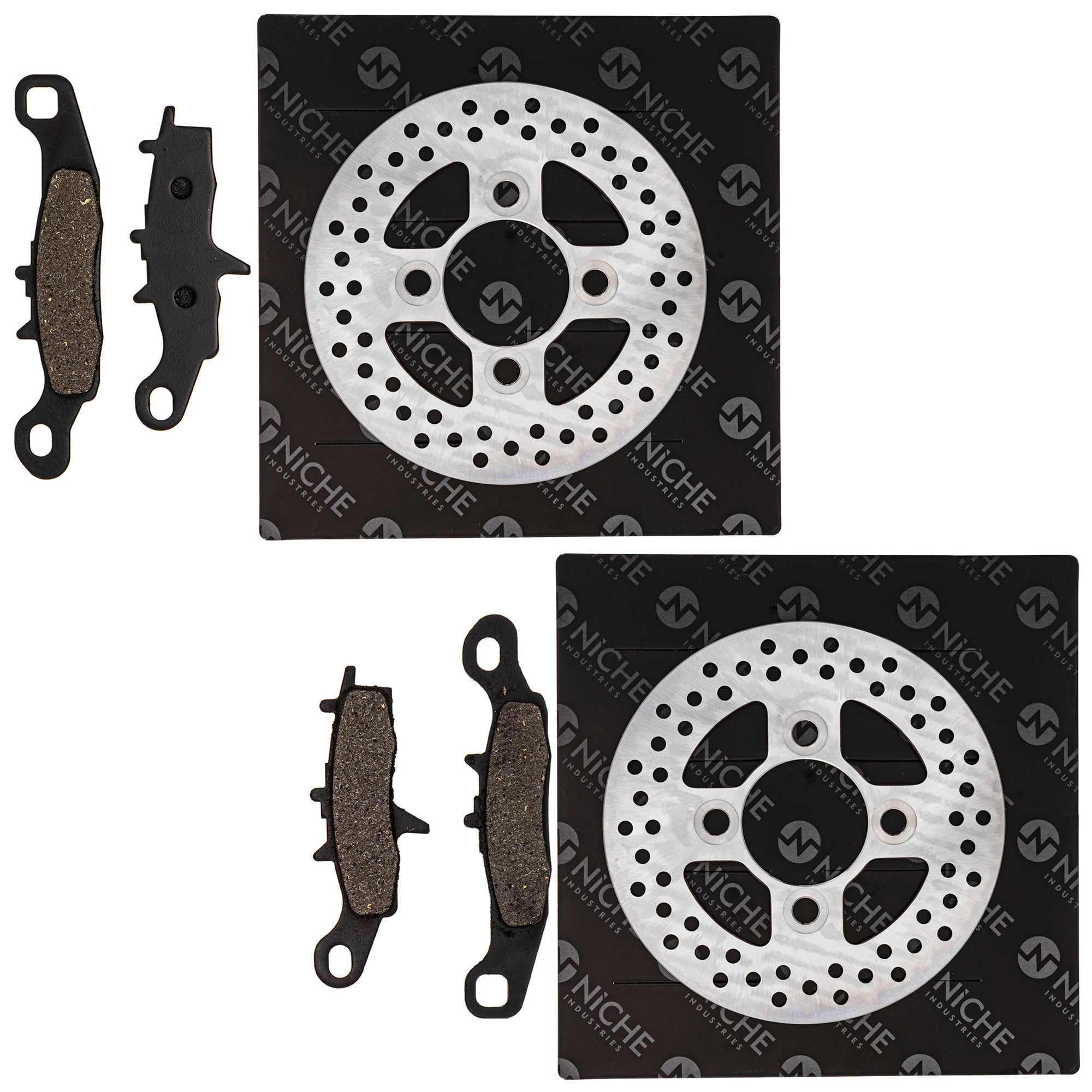Front Brake Rotors and Pads Kit for zOTHER Honda KFX700 KFX450R 43082-1273 43082-0078 NICHE MK1006791