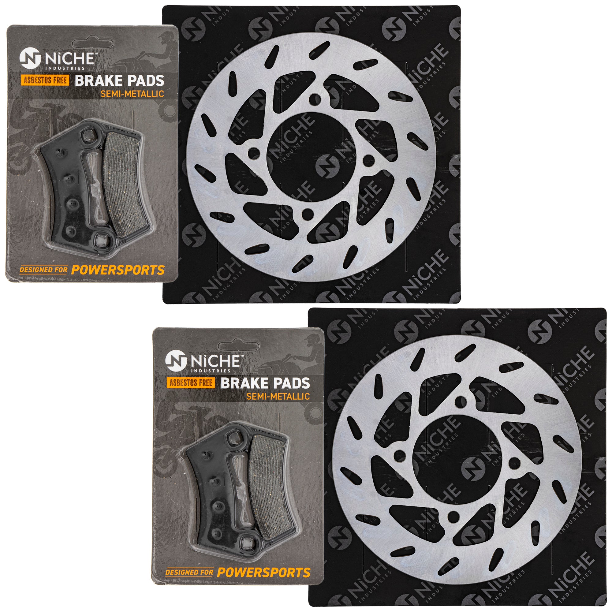 Front Brake Rotors and Pads Kit for zOTHER Victory Triumph Suzuki Honda BMW Outlaw 2203318 NICHE MK1007085