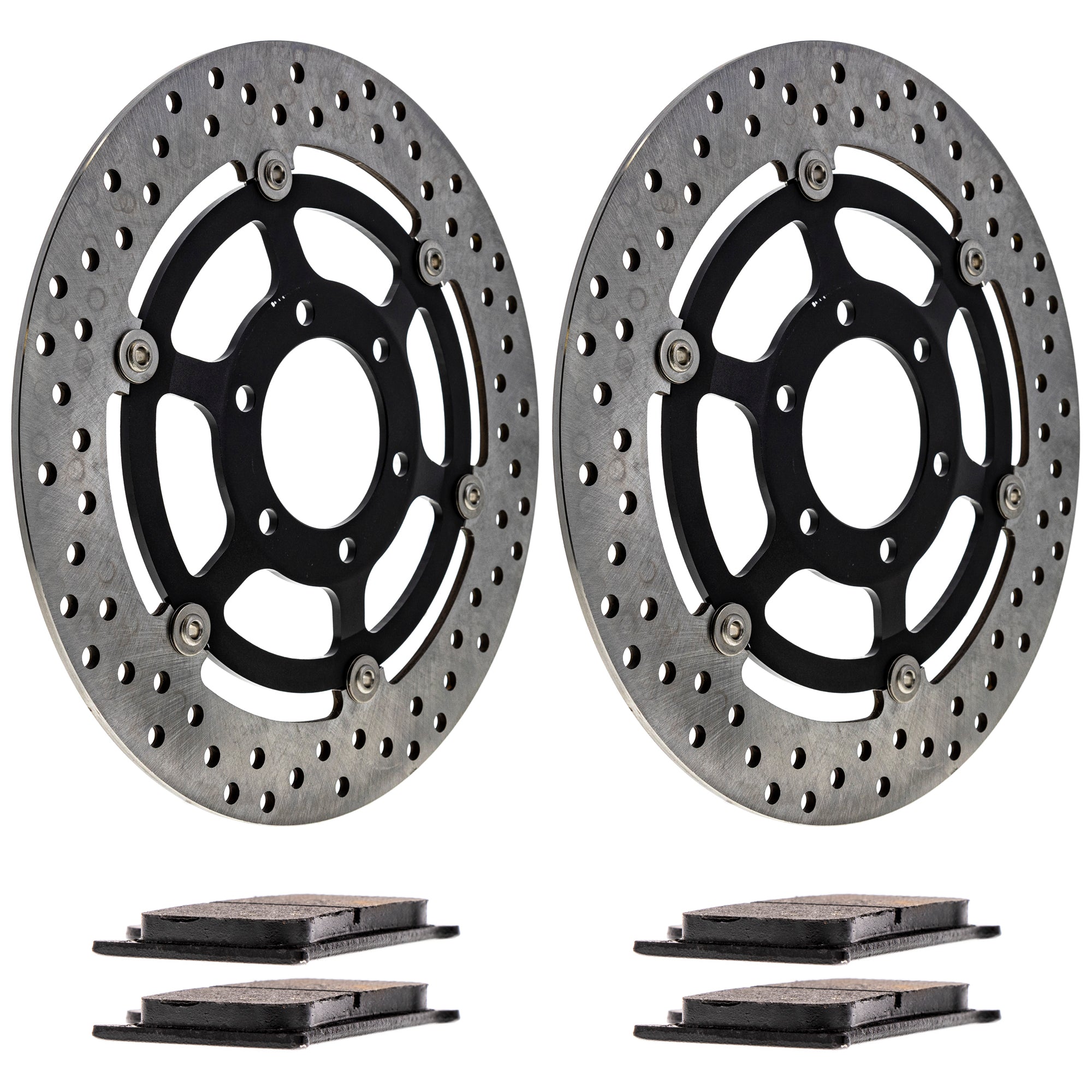 Front Brake Rotors and Pads Kit for zOTHER Yamaha Sprint Speed Daytona T2020393 T2020245 NICHE MK1007237