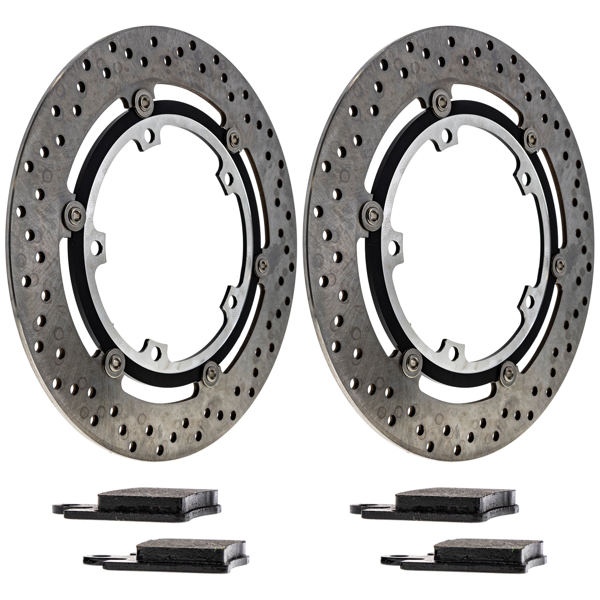 Front Brake Rotors and Pads Kit for zOTHER Polaris Trophy 3P6-W0045-00-00 T2022395 NICHE MK1007278