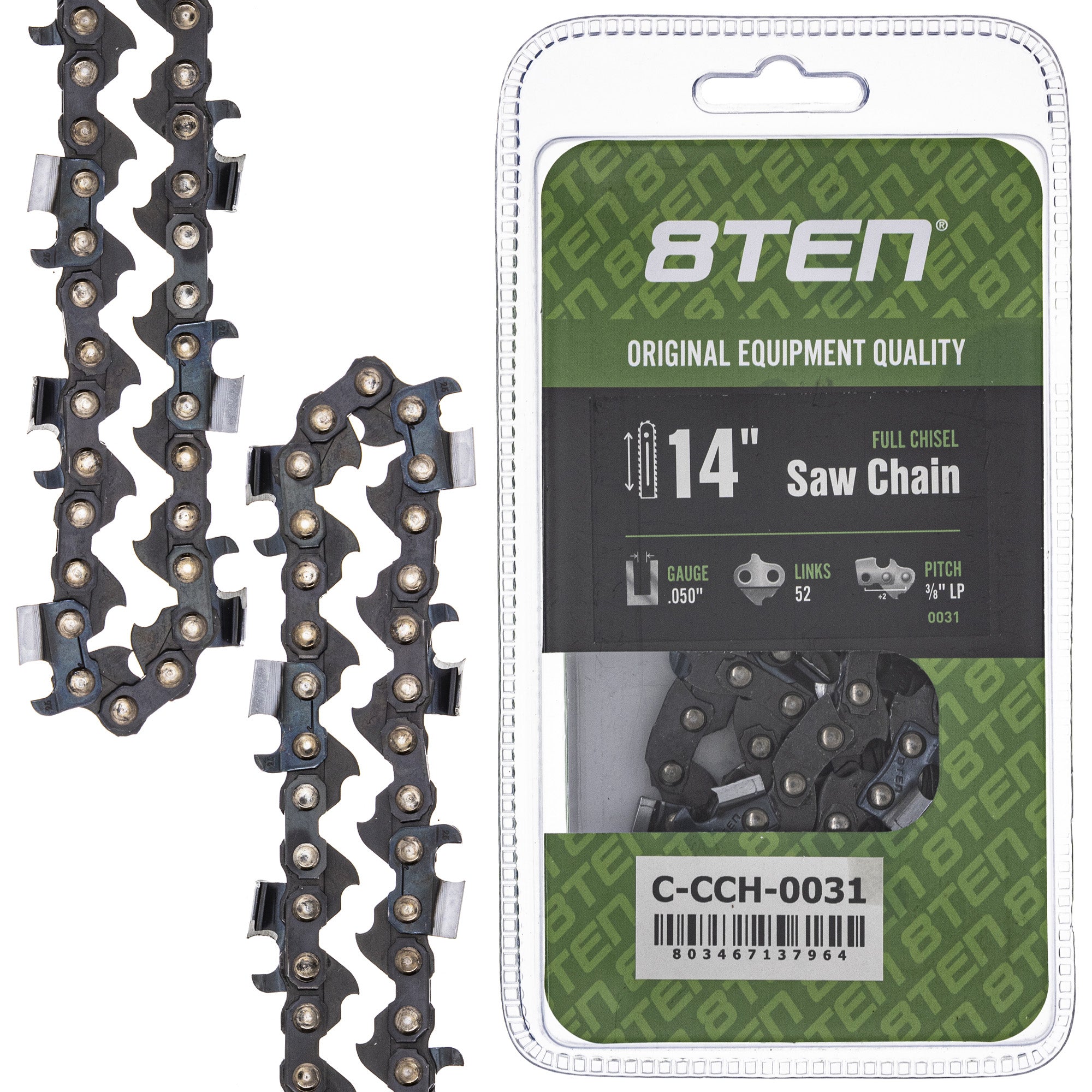8TEN MK1010243 Guide Bar & Chain for CS-370F CS-370 CS-353ES