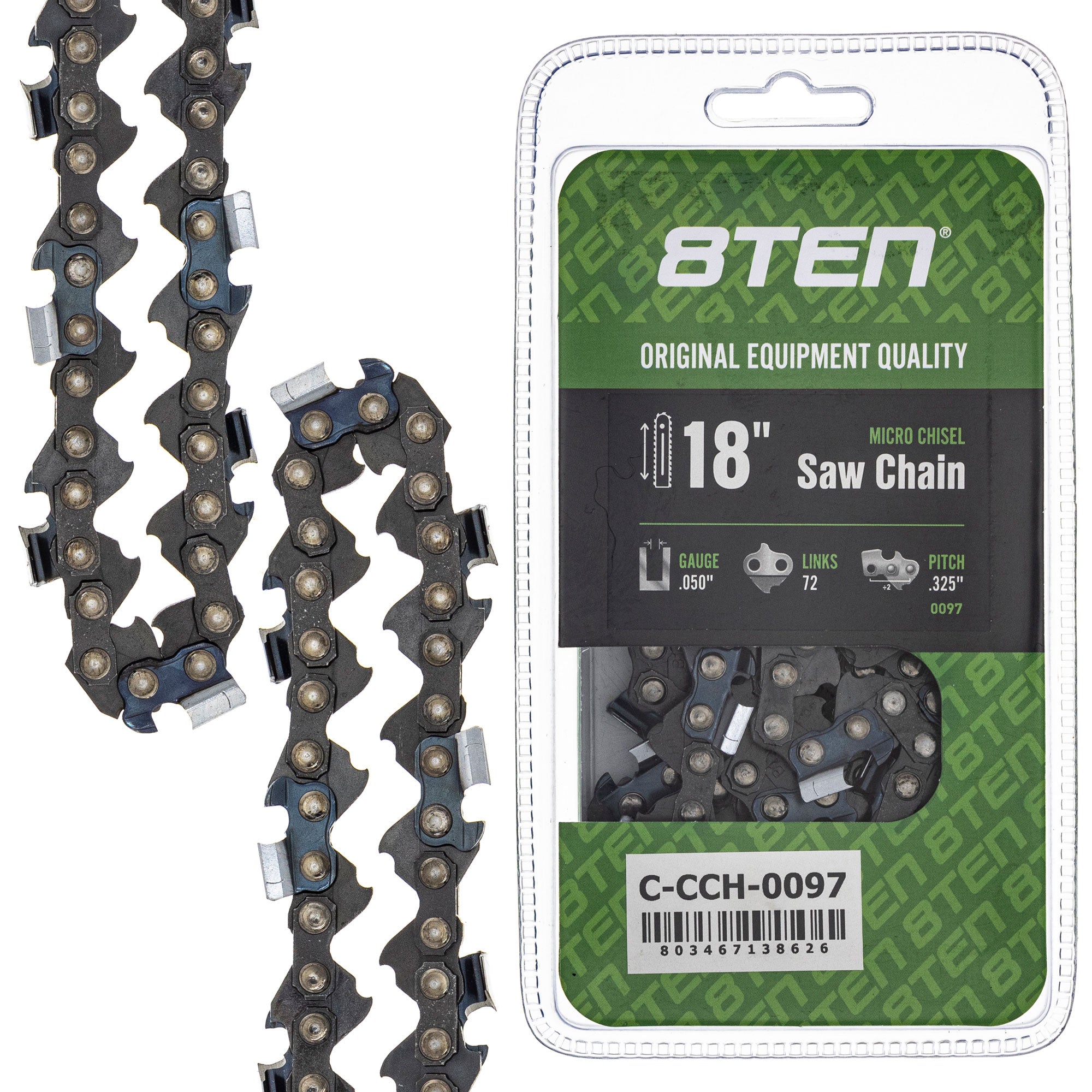 8TEN MK1010332 Guide Bar & Chain for PS