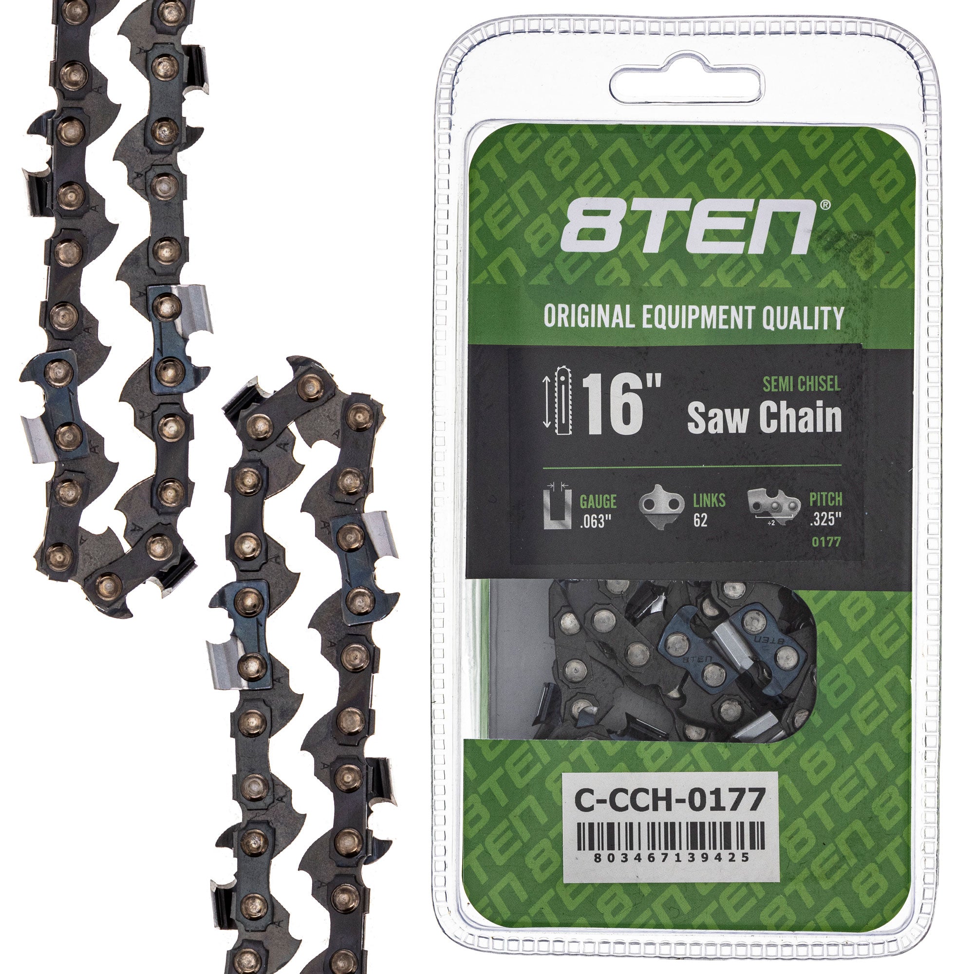 8TEN MK1010400 Guide Bar & Chain for MS 25 021