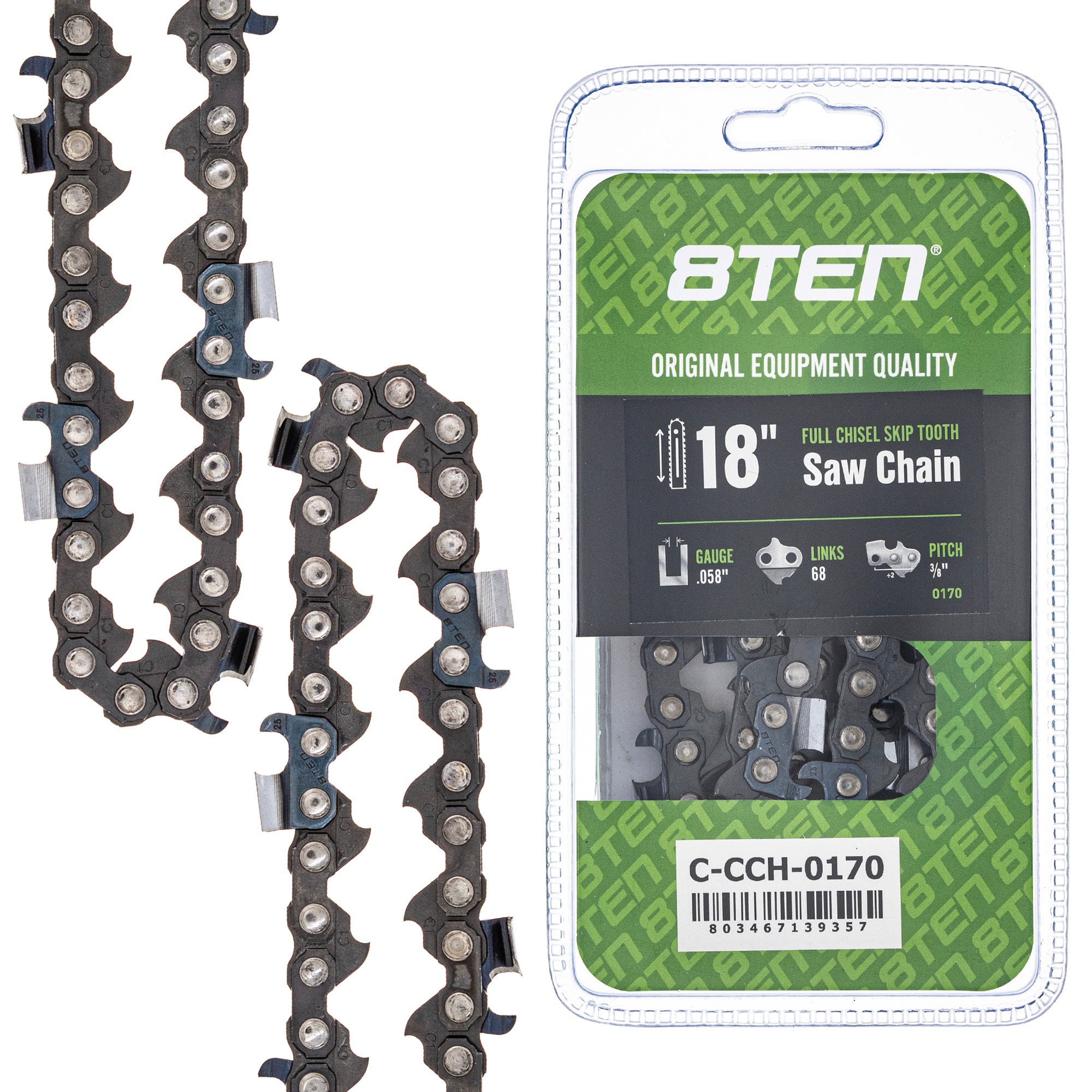 8TEN MK1010405 Guide Bar & Chain for S-65 S-55 S-50 R-440