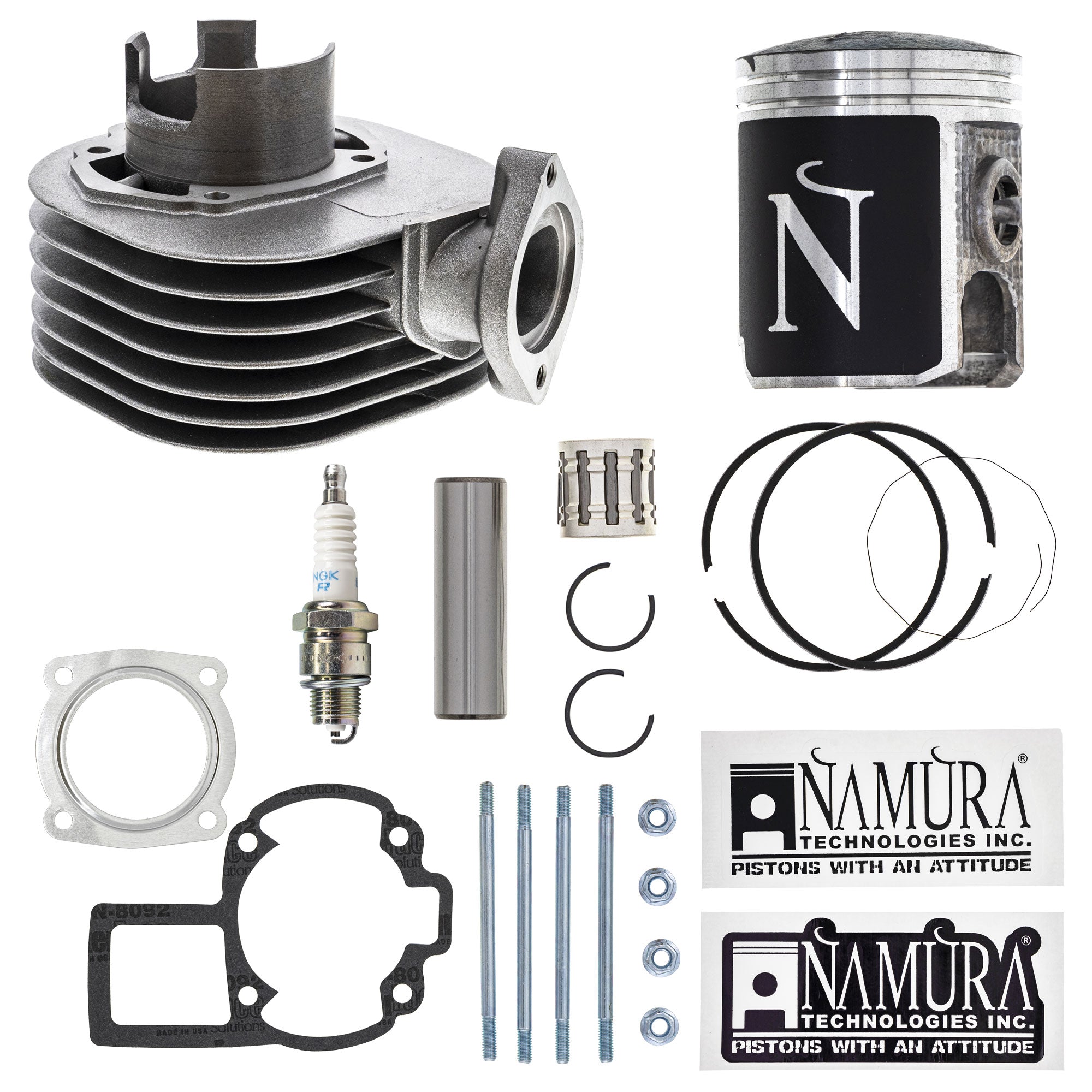 Cylinder Namura Piston Gasket Spark Plug Stud Kit for Quadsport KFX80 NICHE MK1012547