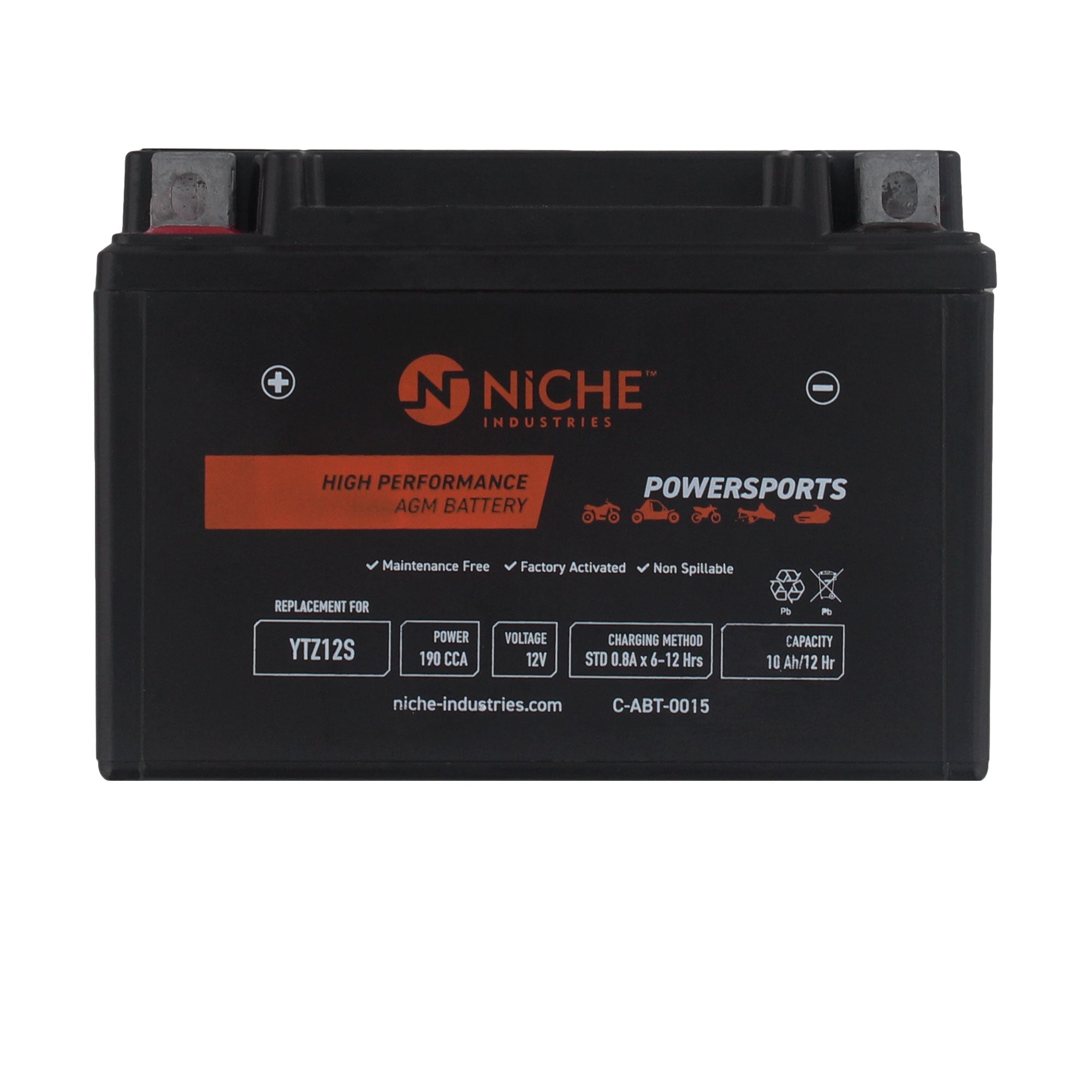 NICHE 519-CAB2237T Maintenance Free Battery