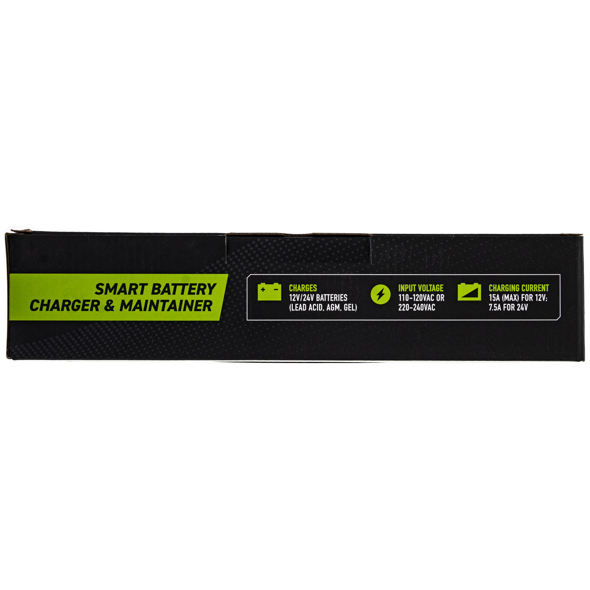 Smart Battery Charger Maintainer Automatic Trickle 12V/24V 15A/7.5A