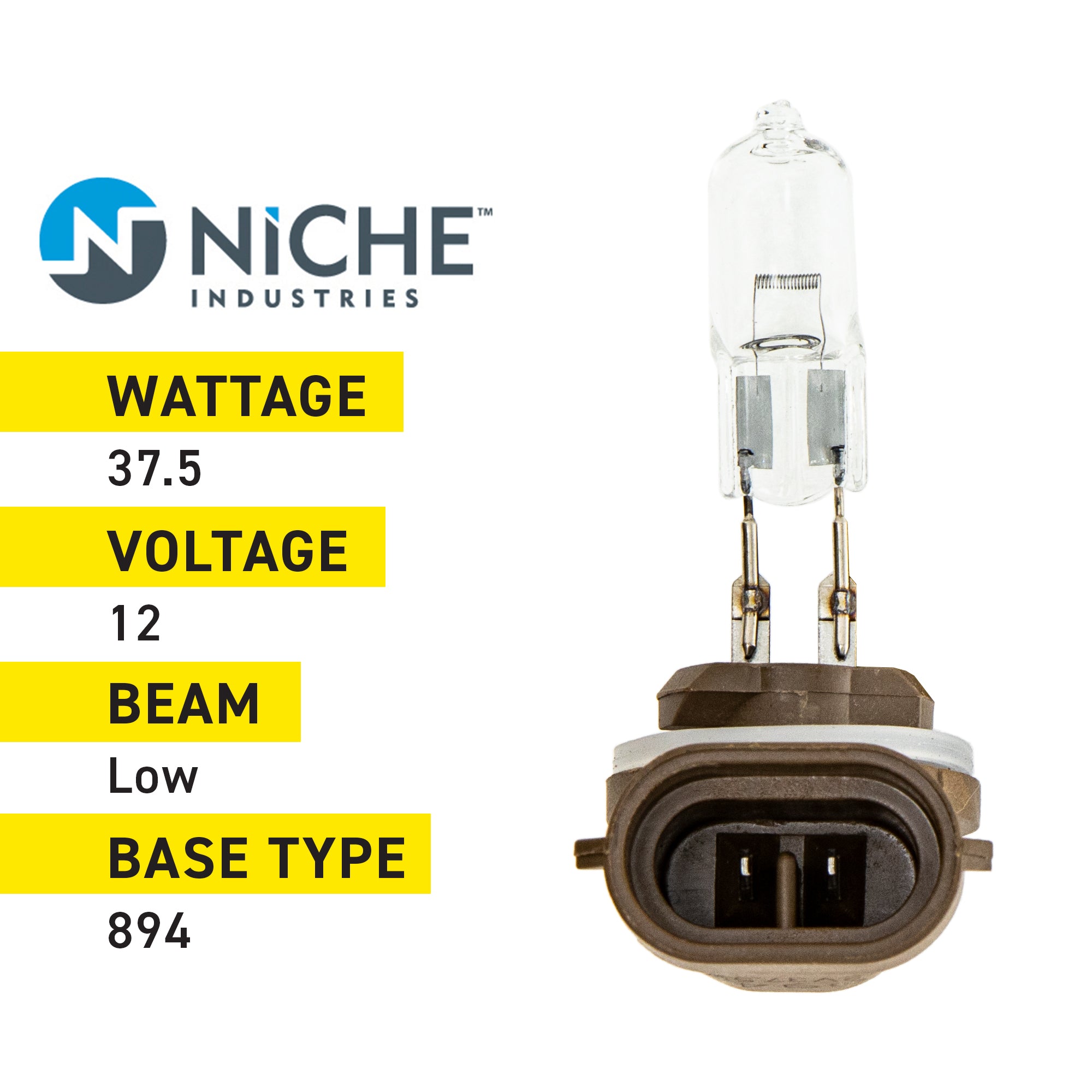 NICHE Headlight Bulb 2-Pack 4030048 4030046 4011066