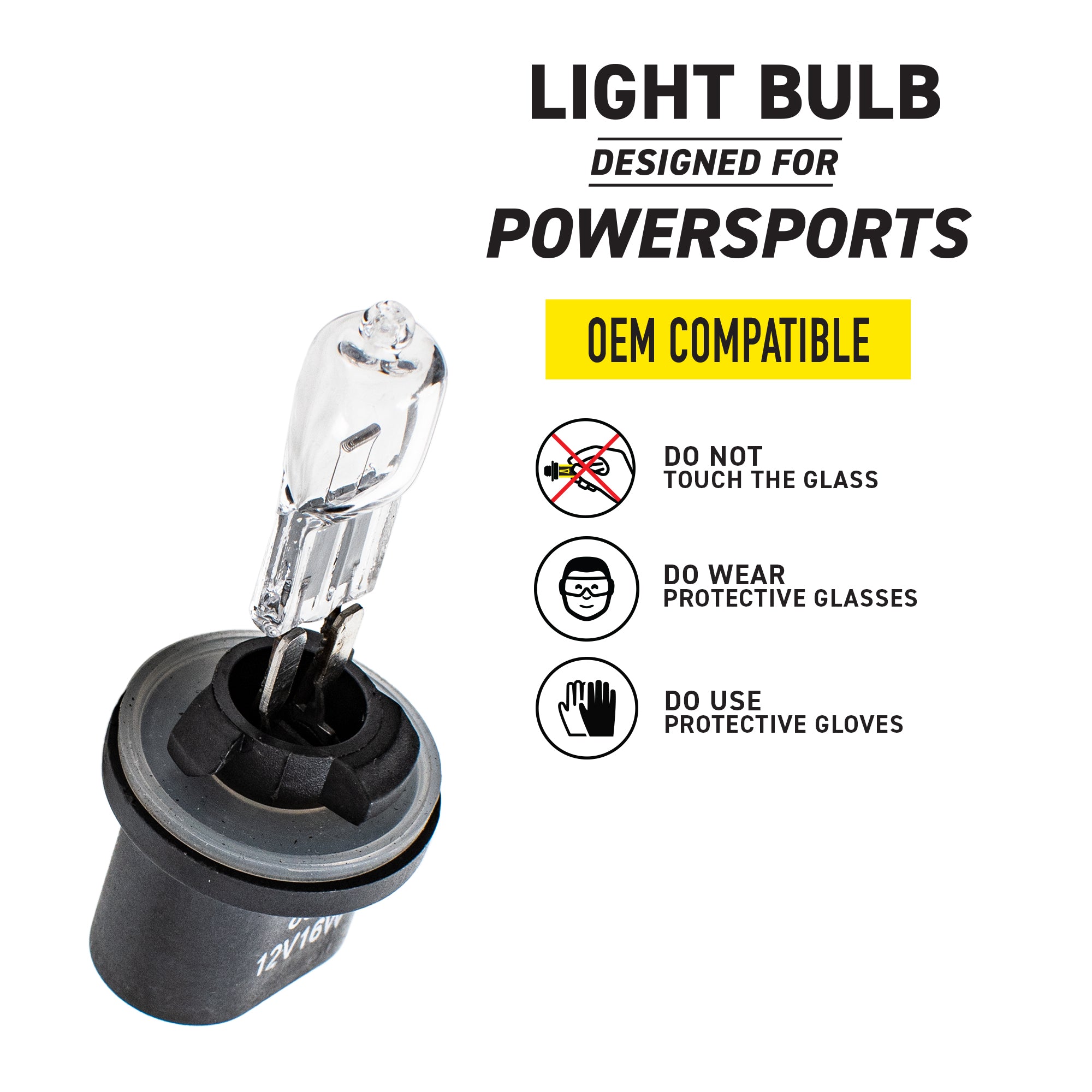 Headlight Light Bulb for Ski-Doo Mini Z Snowmobile 415128619 2 Pack