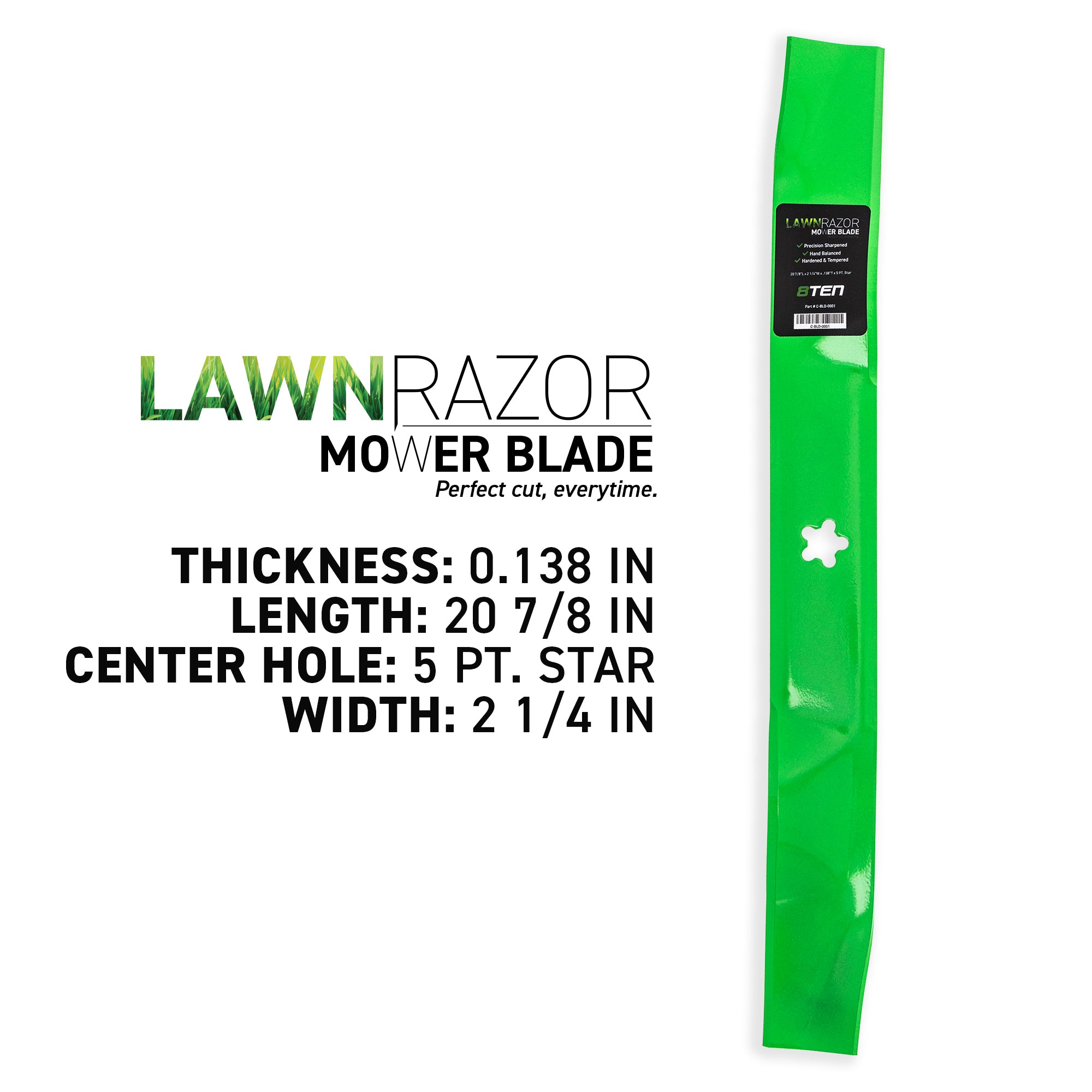 8TEN LawnRAZOR Mulching Blade 4-Pack 134149 422719