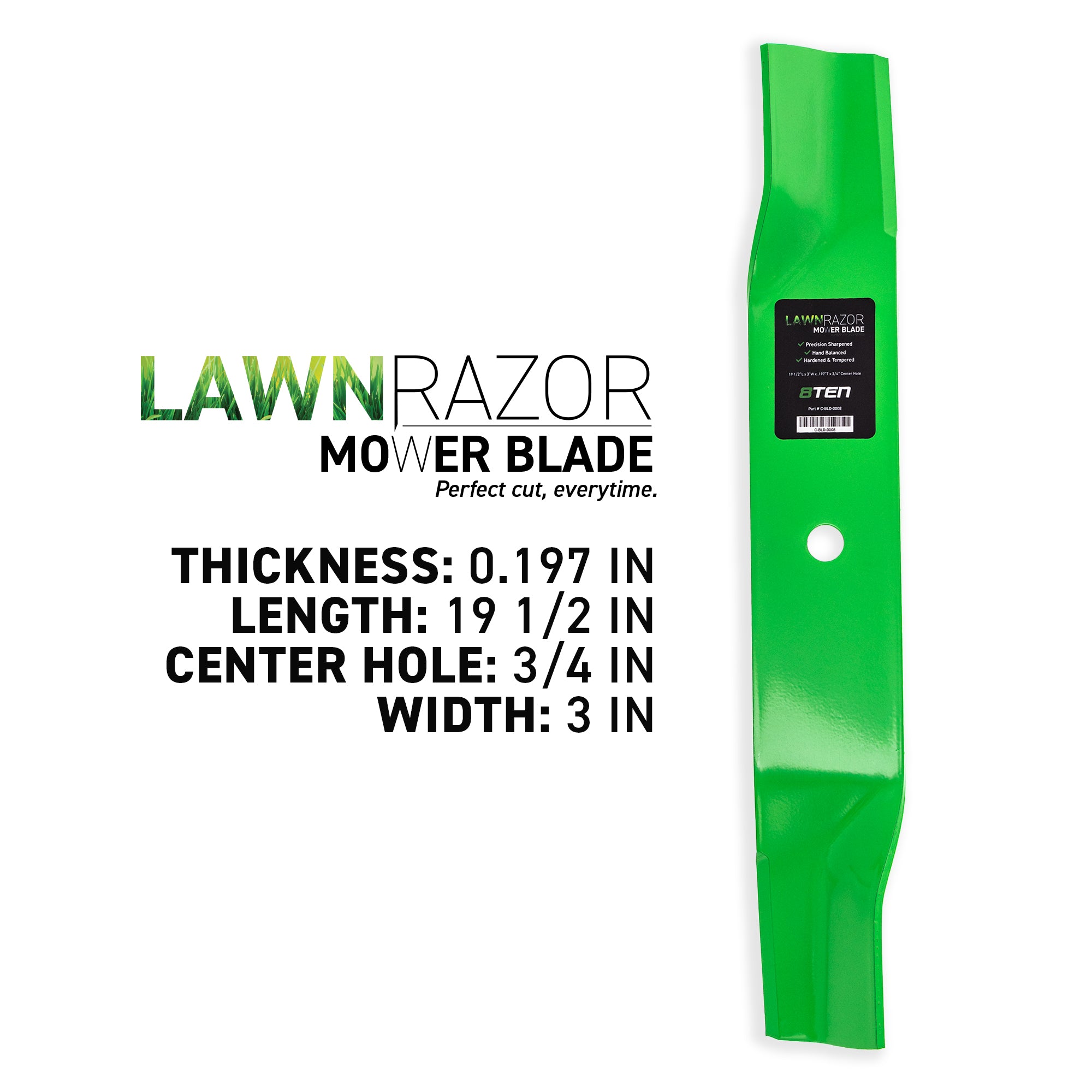 8TEN LawnRAZOR Blade Set 2-Pack M153118 AM141039