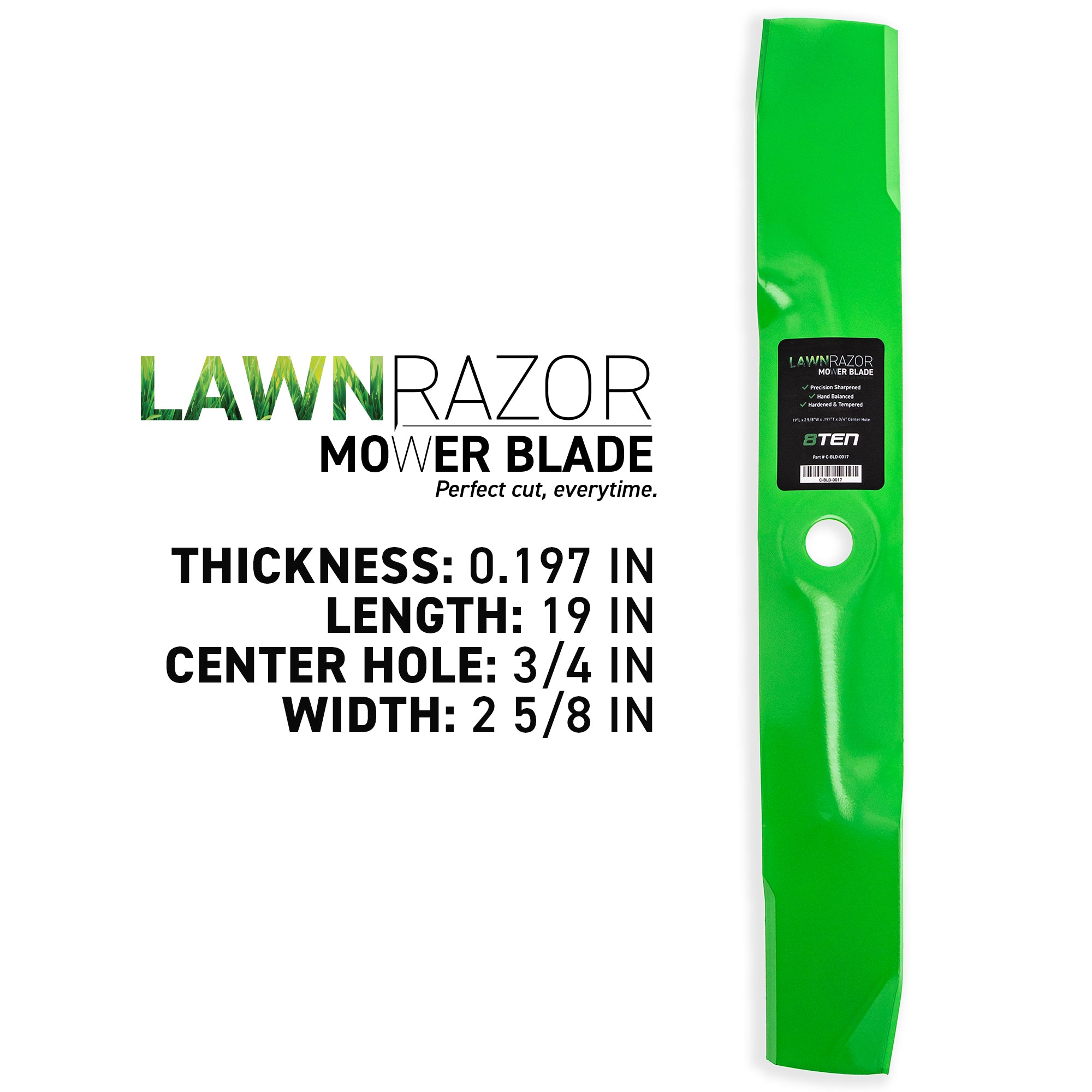 8TEN 810-CBL2239D LawnRAZOR Deck Mower Blade for zOTHER Stens Oregon