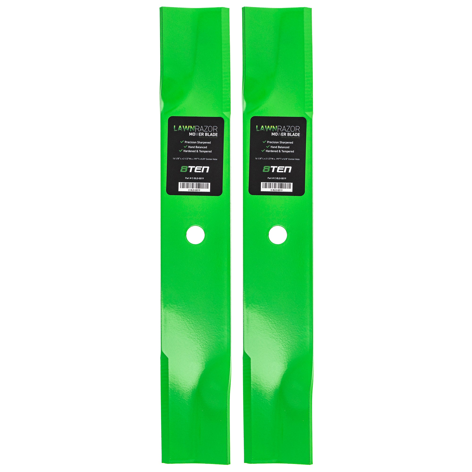 LawnRAZOR LawnRAZOR Mower Blade 2-Pack for Wright Stander Walbro Stens Snapper Scag Oregon 8TEN 810-CBL2231D