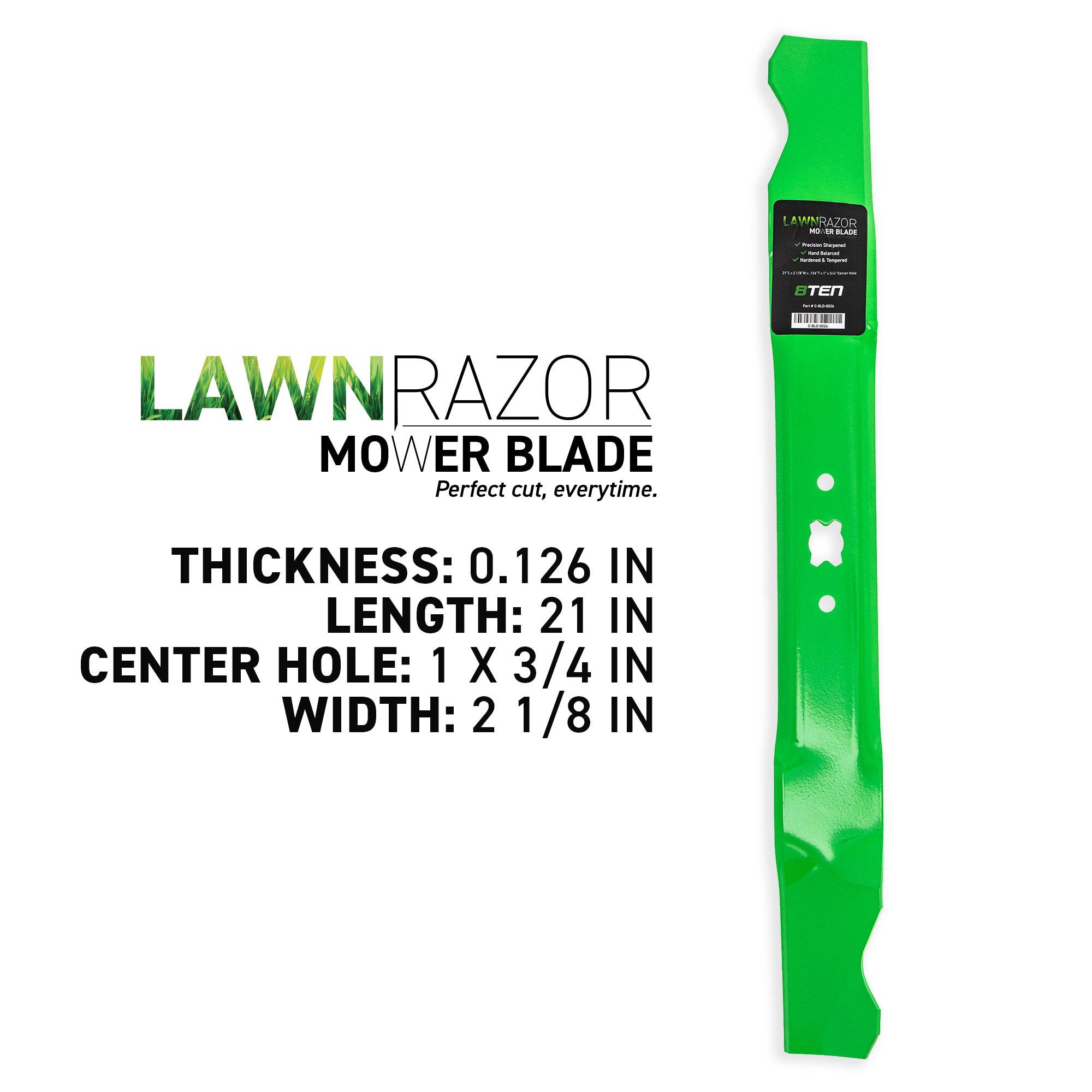 8TEN LawnRAZOR Mulching Blade 2-Pack SPM209370365