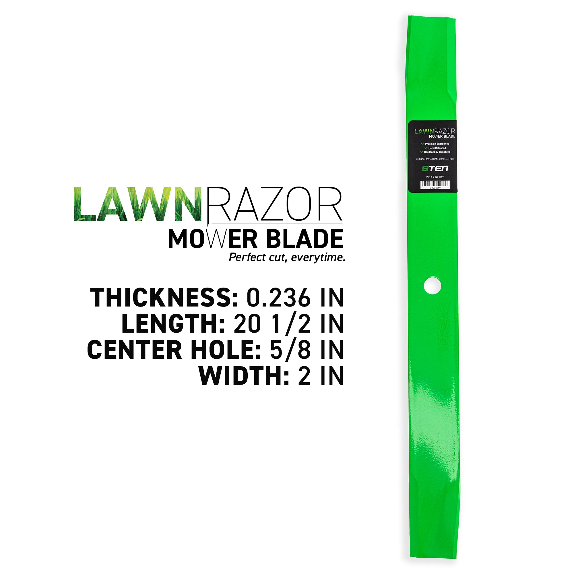 8TEN LawnRAZOR Mower Blade 2-Pack 046999 08979600