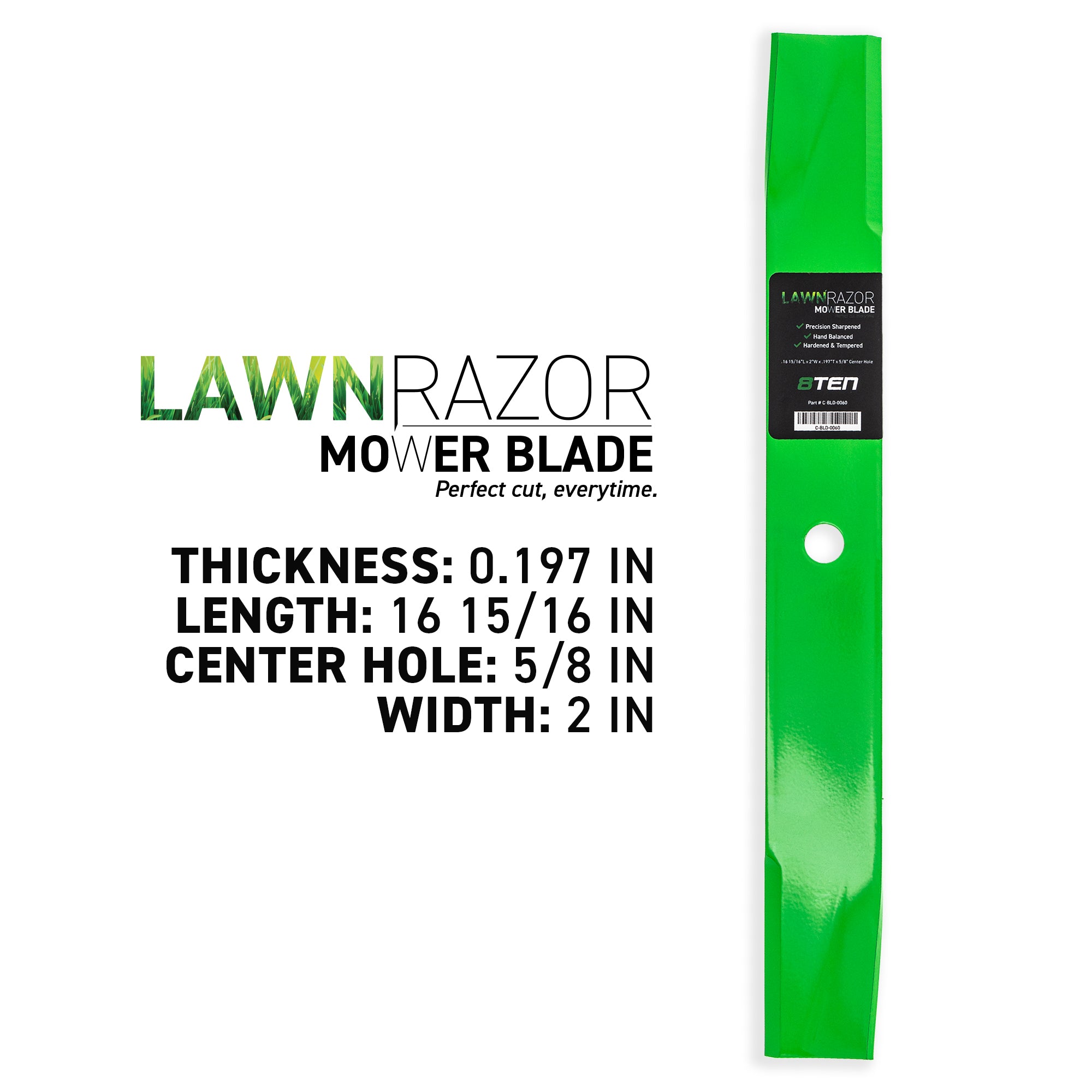 8TEN LawnRAZOR Mower Blade 3-Pack 046998 08861600