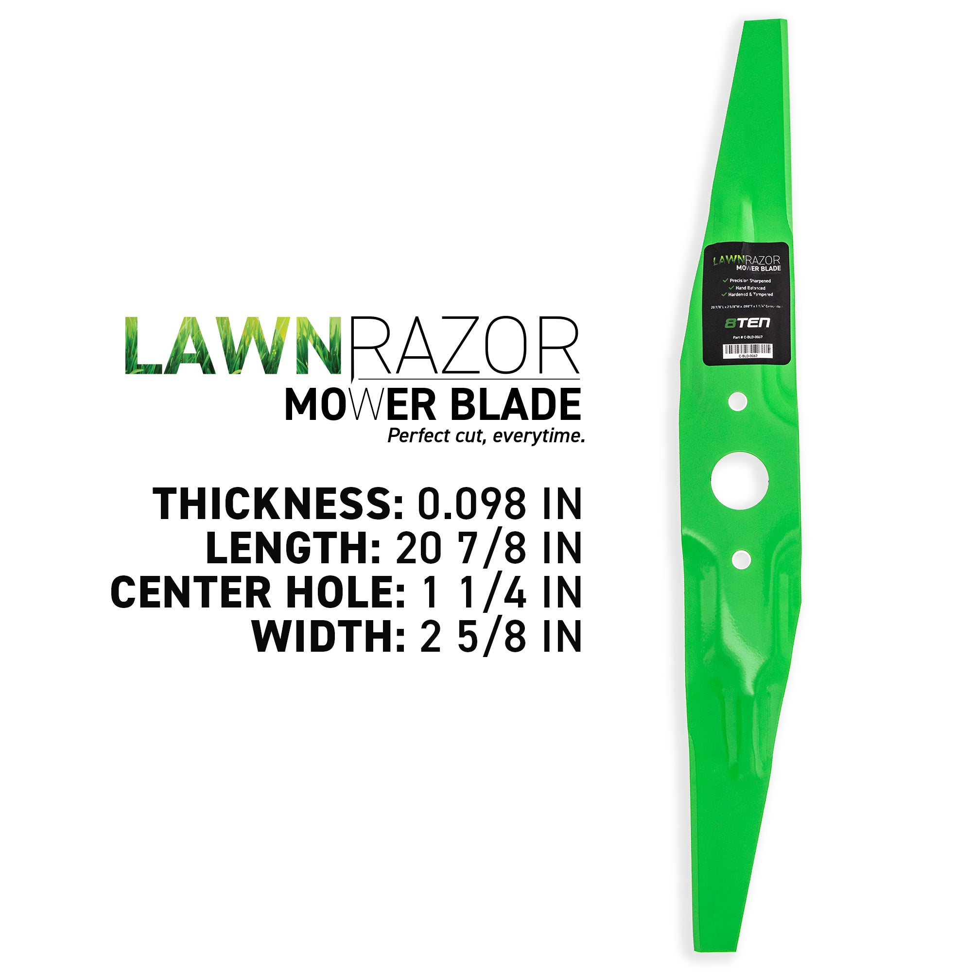 8TEN 810-CBL2289D LawnRAZOR Upper Mower Blade for Stens Oregon MTD