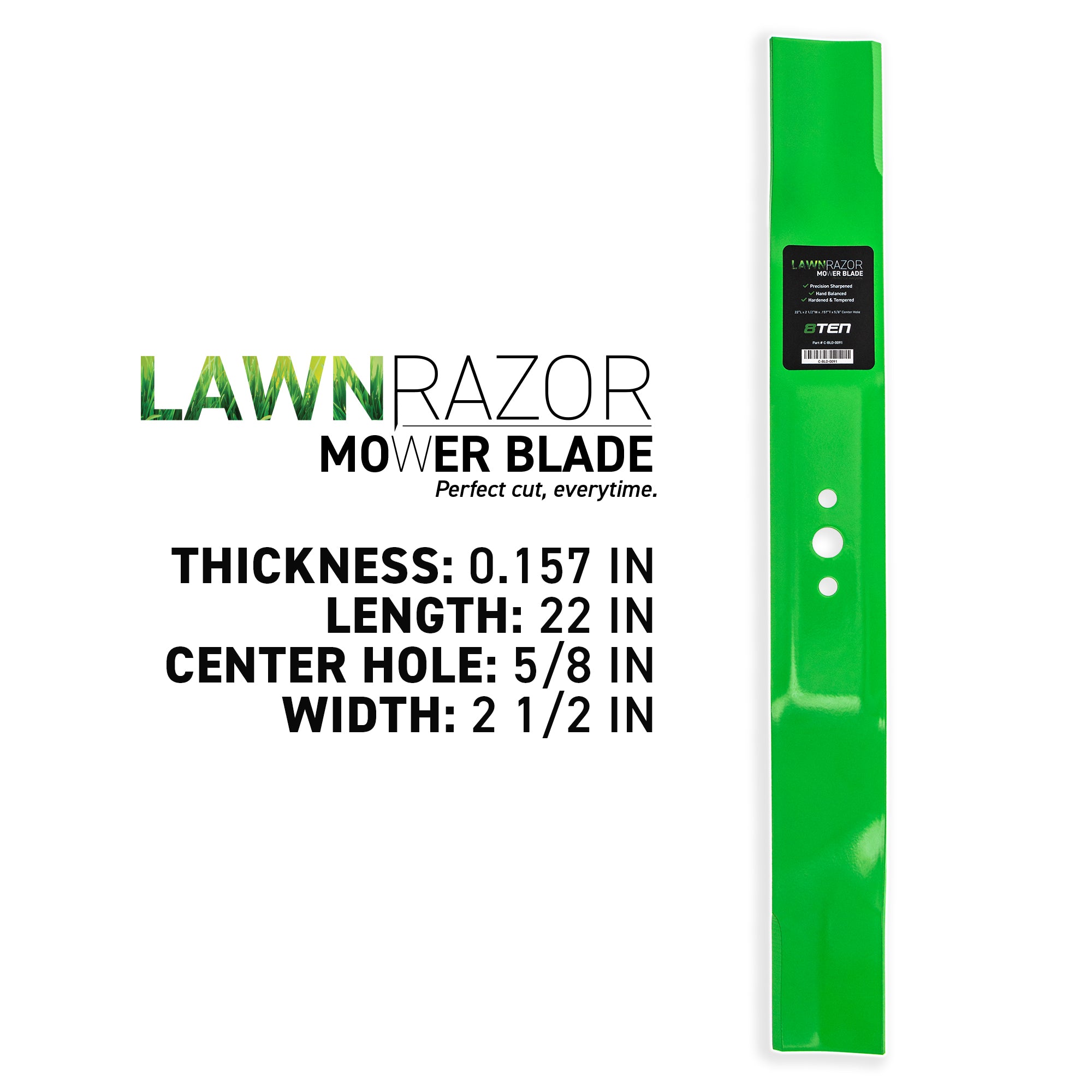 8TEN LawnRAZOR Mower Blade 2-Pack 406713 532406713