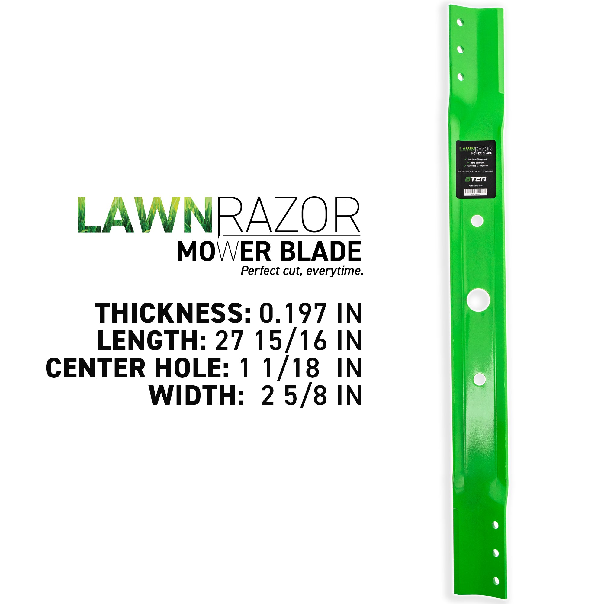 8TEN LawnRAZOR Mower Blade 3-Pack 7019515 7019515BZYP