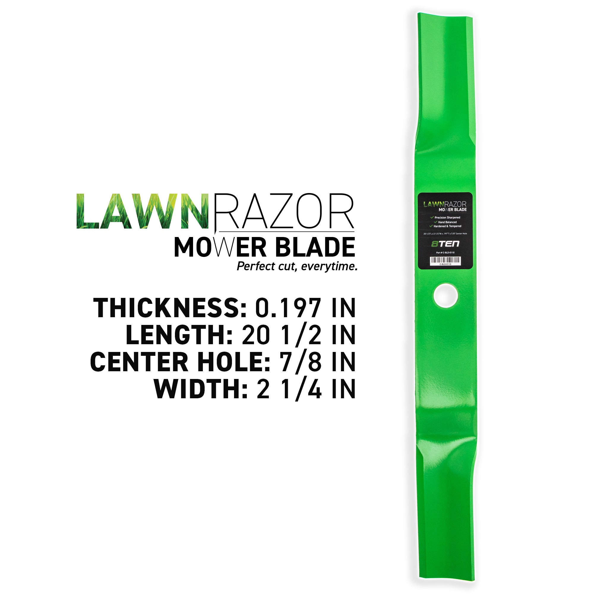 8TEN LawnRAZOR Mower Blade Set 2-Pack 91871HT 91871E701