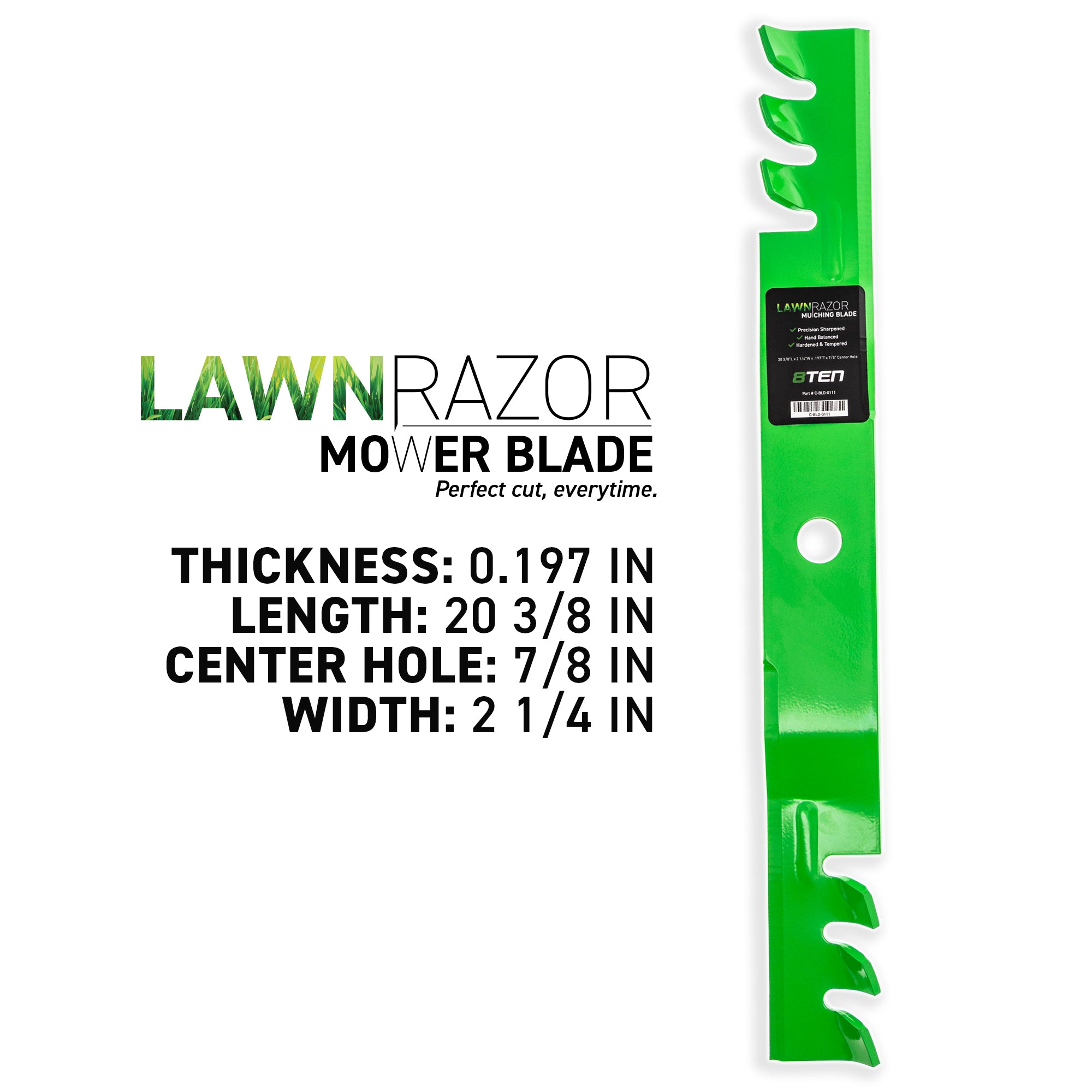 8TEN LawnRAZOR Mower Blade Set 2-Pack B1PD2002 97-604