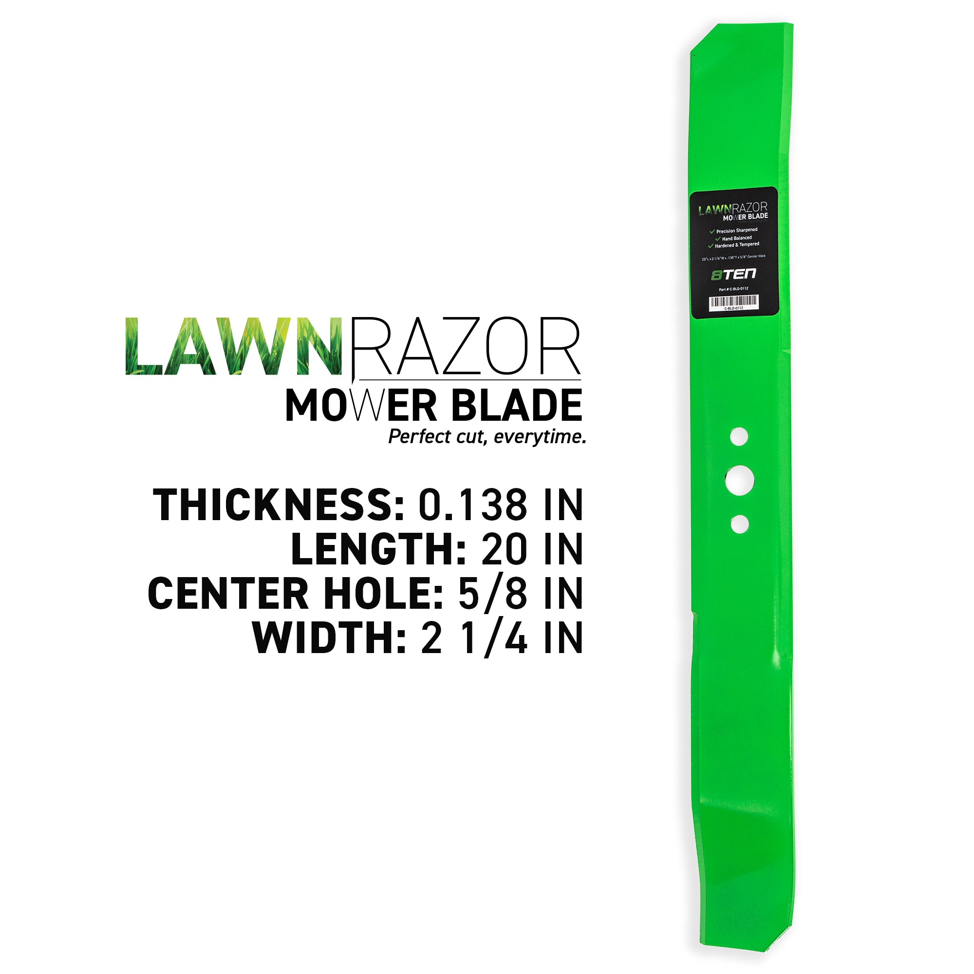 8TEN LawnRAZOR Mulching Blade 2-Pack 145106 532145106