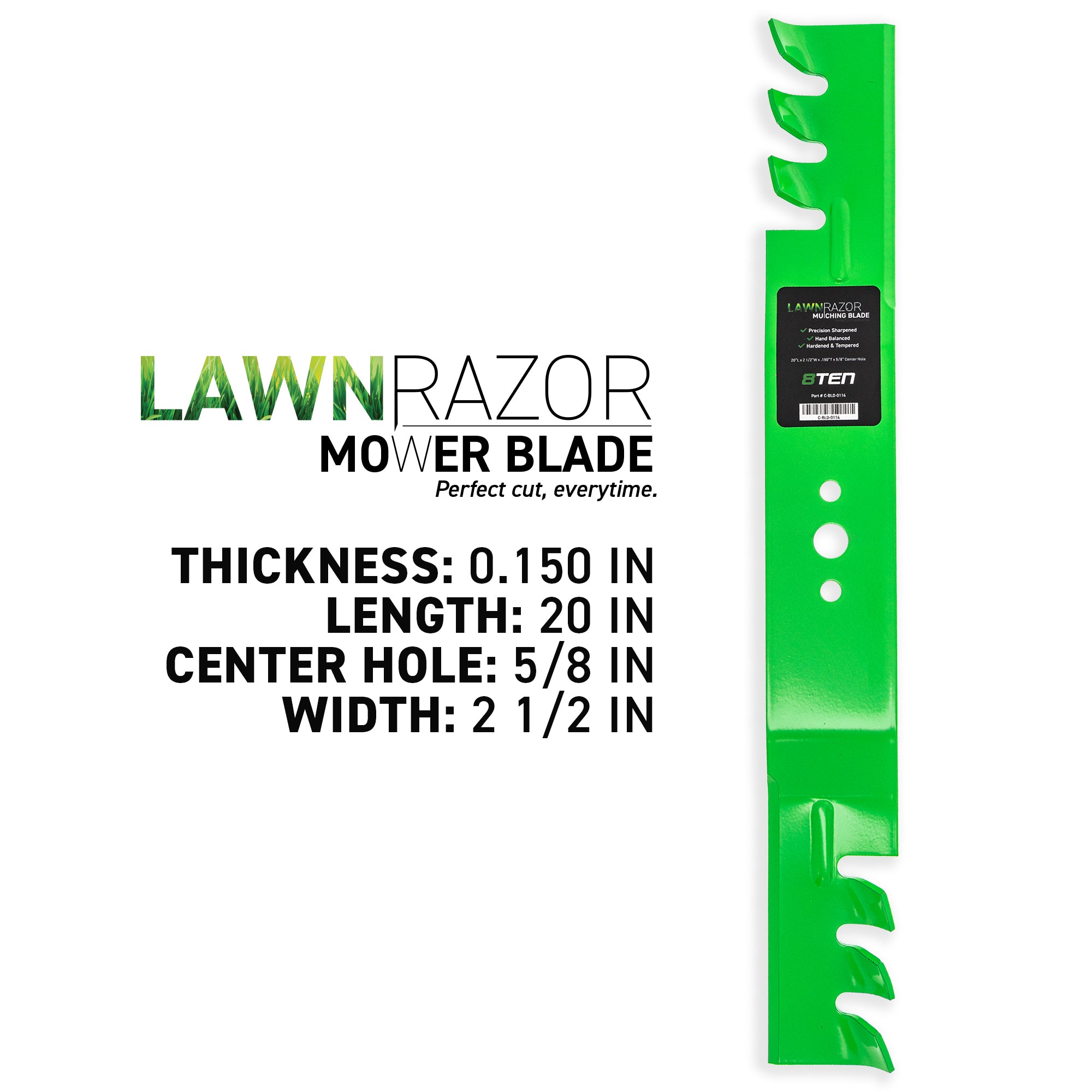 8TEN LawnRAZOR Mulching Blade 2-Pack 145106 532145106