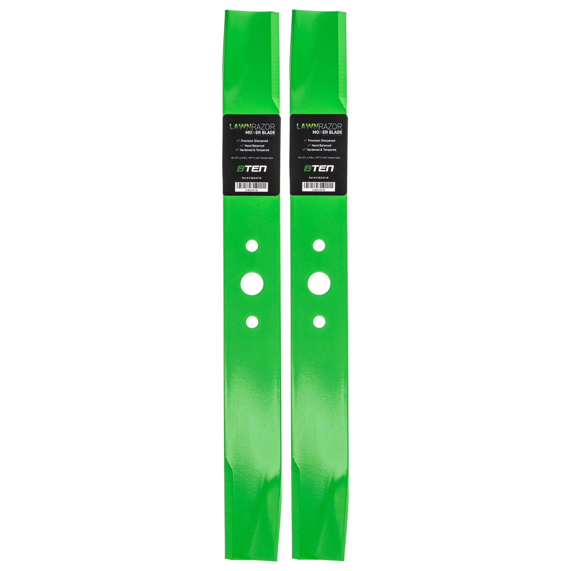 LawnRAZOR LawnRAZOR High Lift Blade 2-Pack for zOTHER Stens Snapper SIMPLICITY Simplicity 8TEN 810-CBL2330D