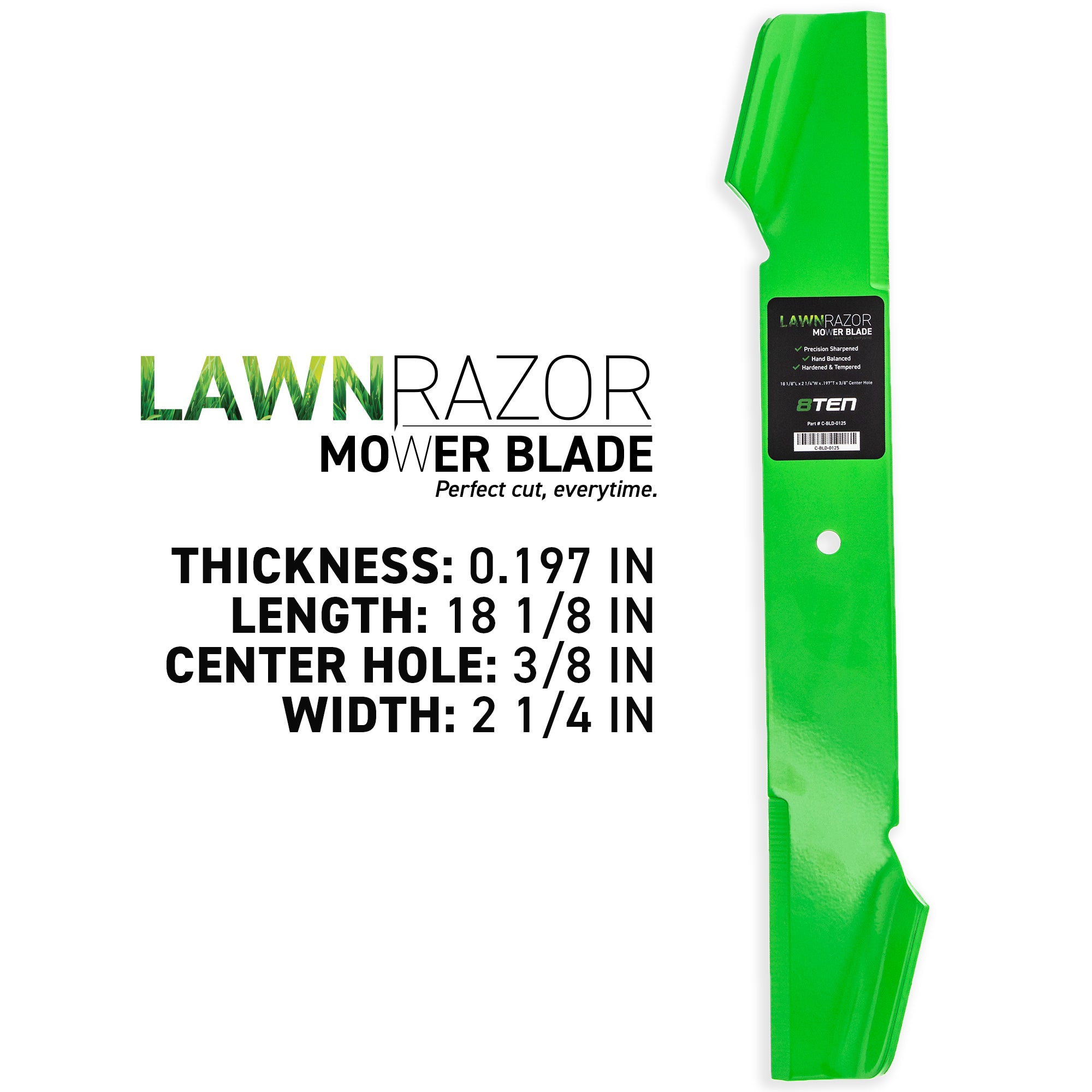 8TEN LawnRAZOR Mower Blade 2-Pack 532131321 120262X