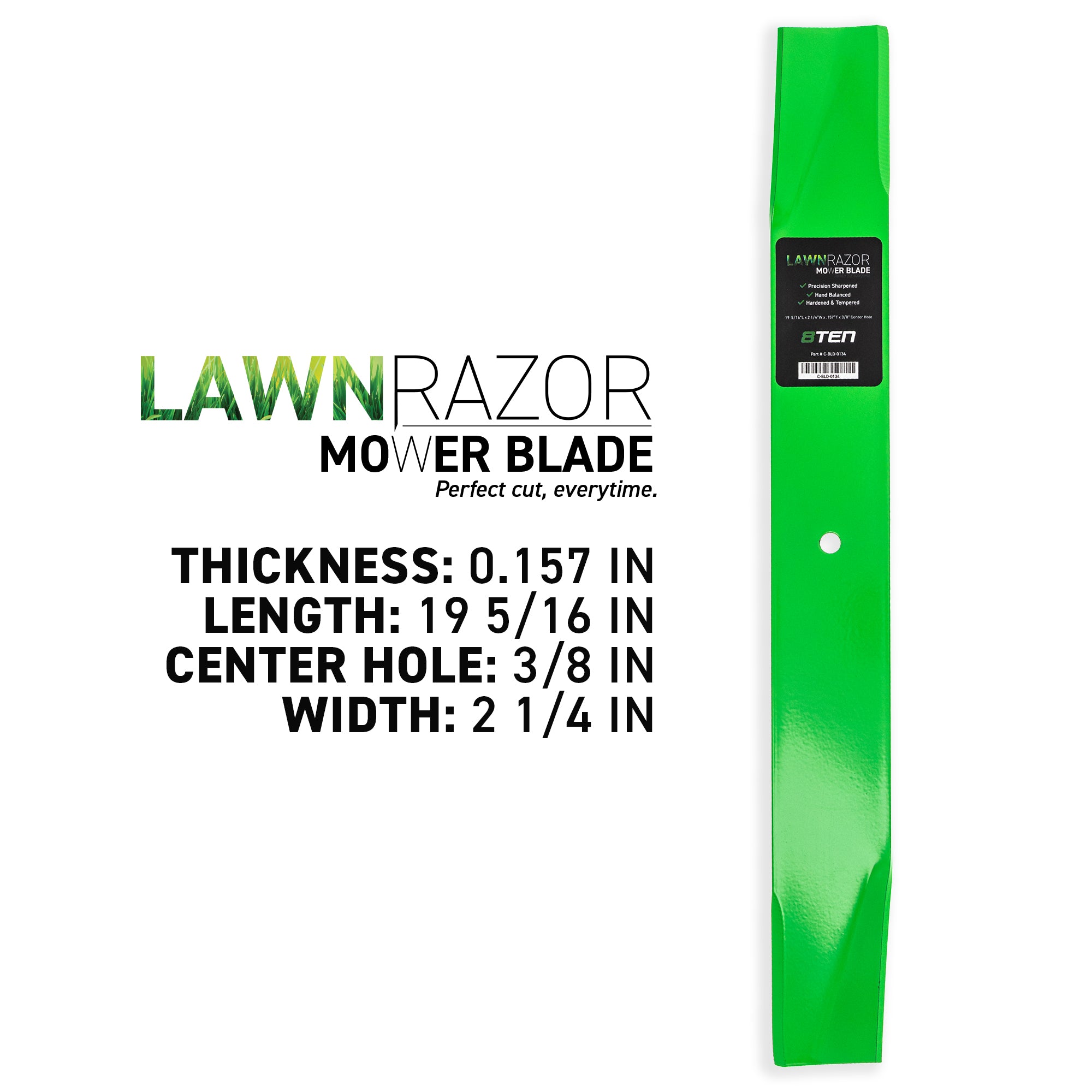 8TEN LawnRAZOR Mower Blade Set 2-Pack 25036 25036R