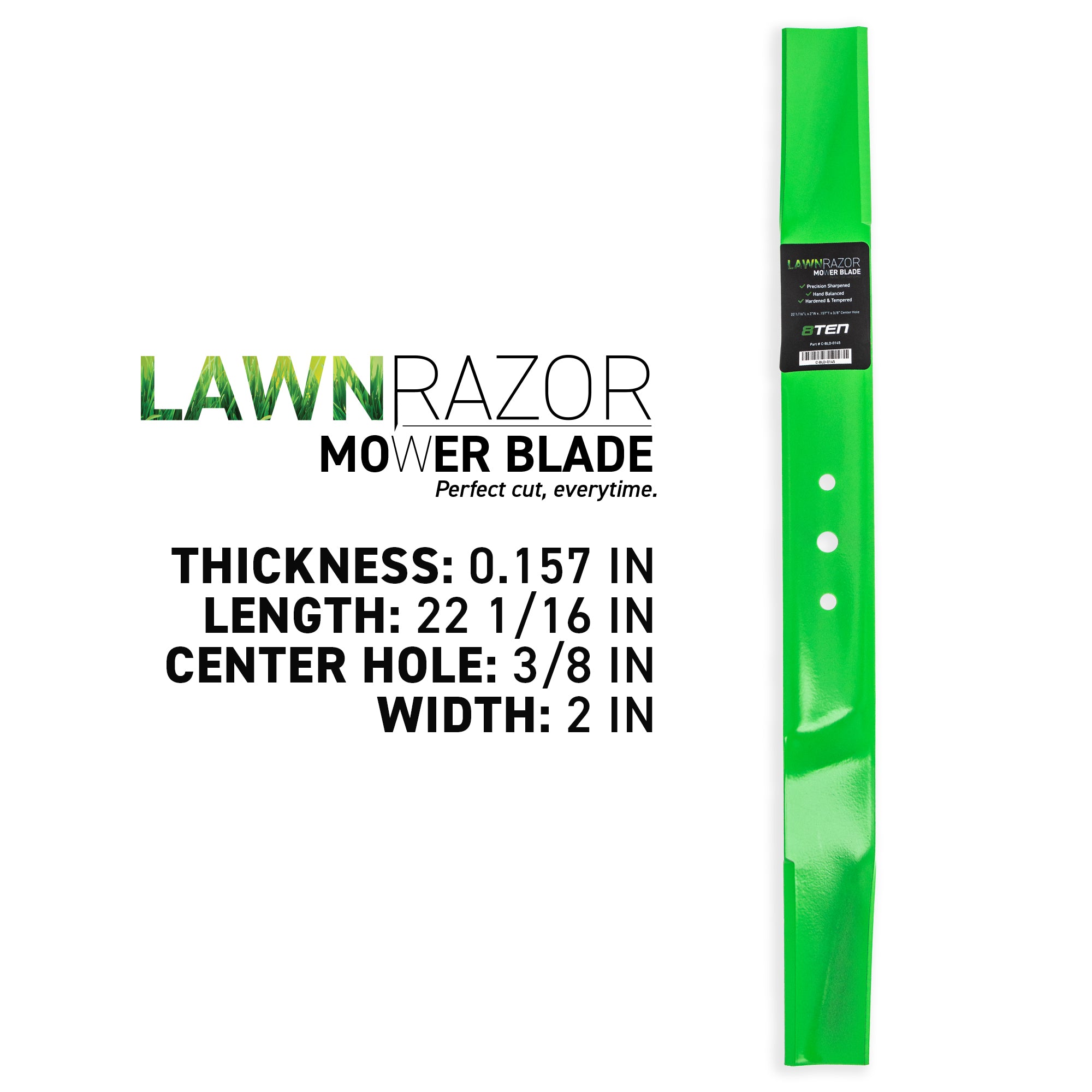 8TEN LawnRAZOR Mower Blade 2-Pack 942-0125B 9420125B