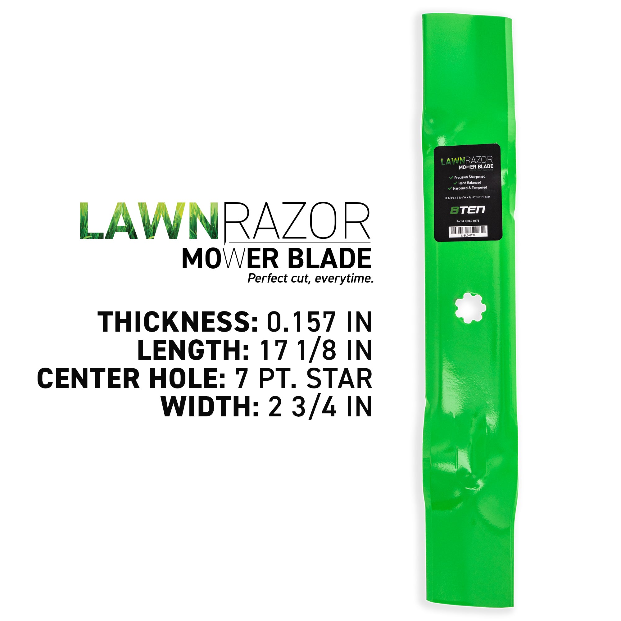 8TEN LawnRAZOR Deck Blade 3-Pack GY20852