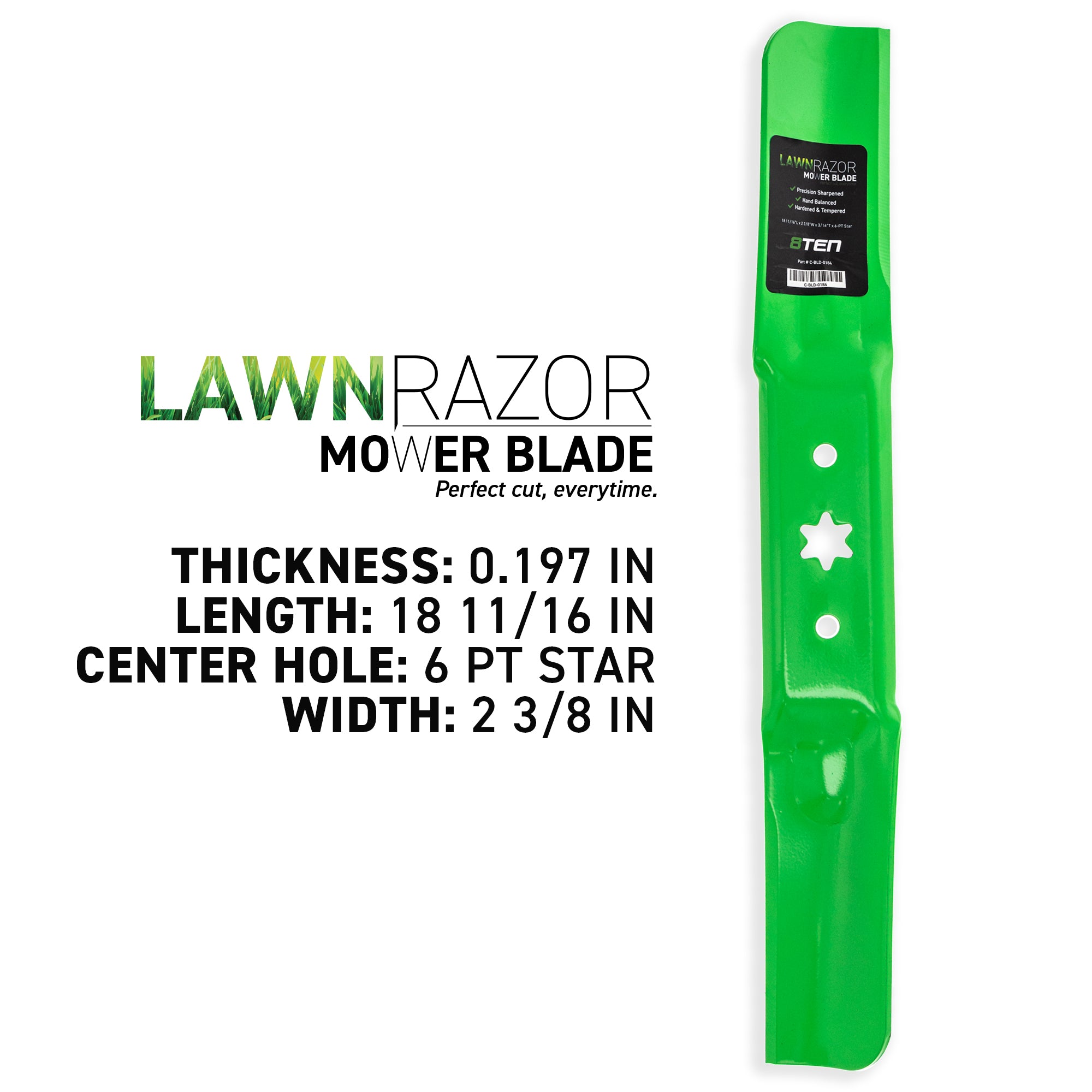 8TEN LawnRAZOR Blade Set 3-Pack 742-05056 942-05056